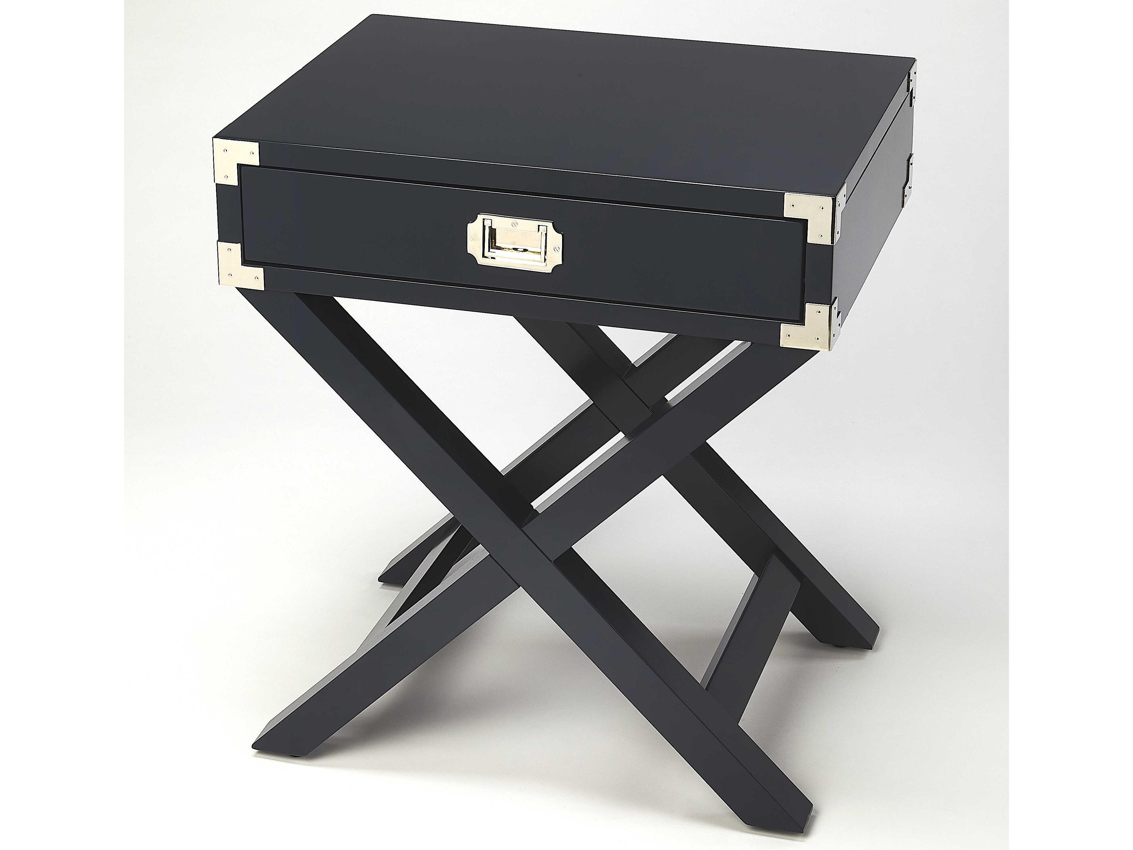 Butler Anew Rectangular Wood Blue End Table