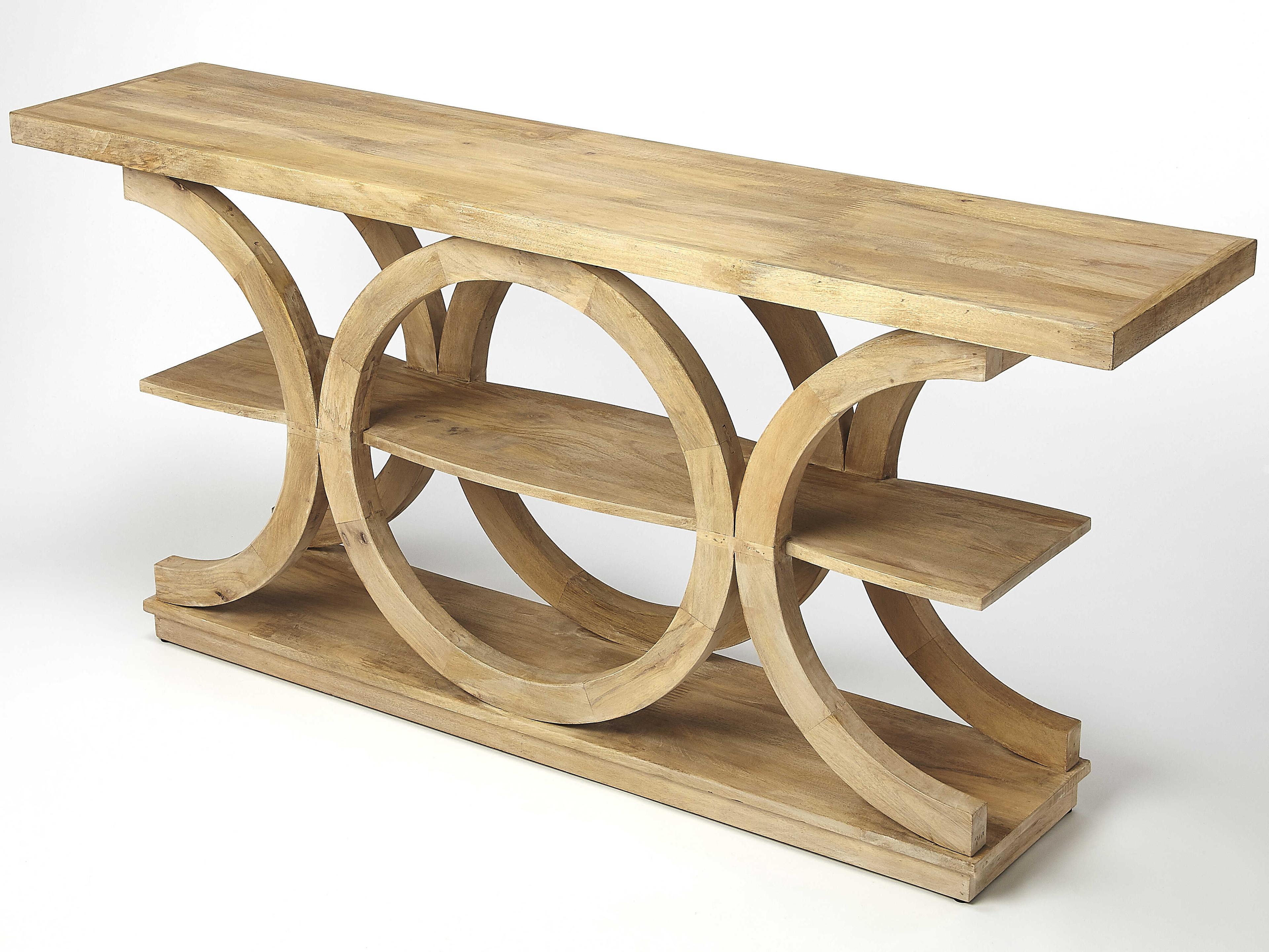 Butler Stowe Rectangular Wood Natural Mango Console Table