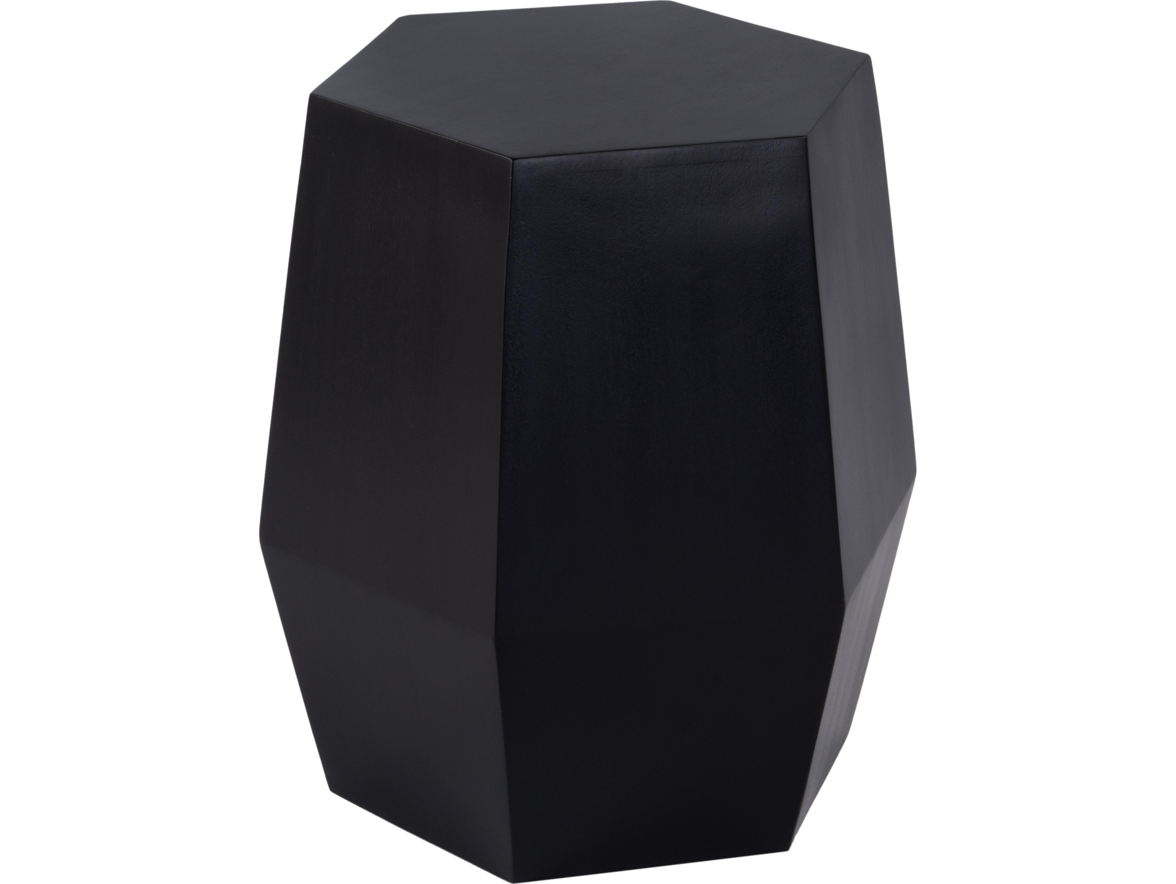 Butler Gulchatai Hexagon Wood Black End Table