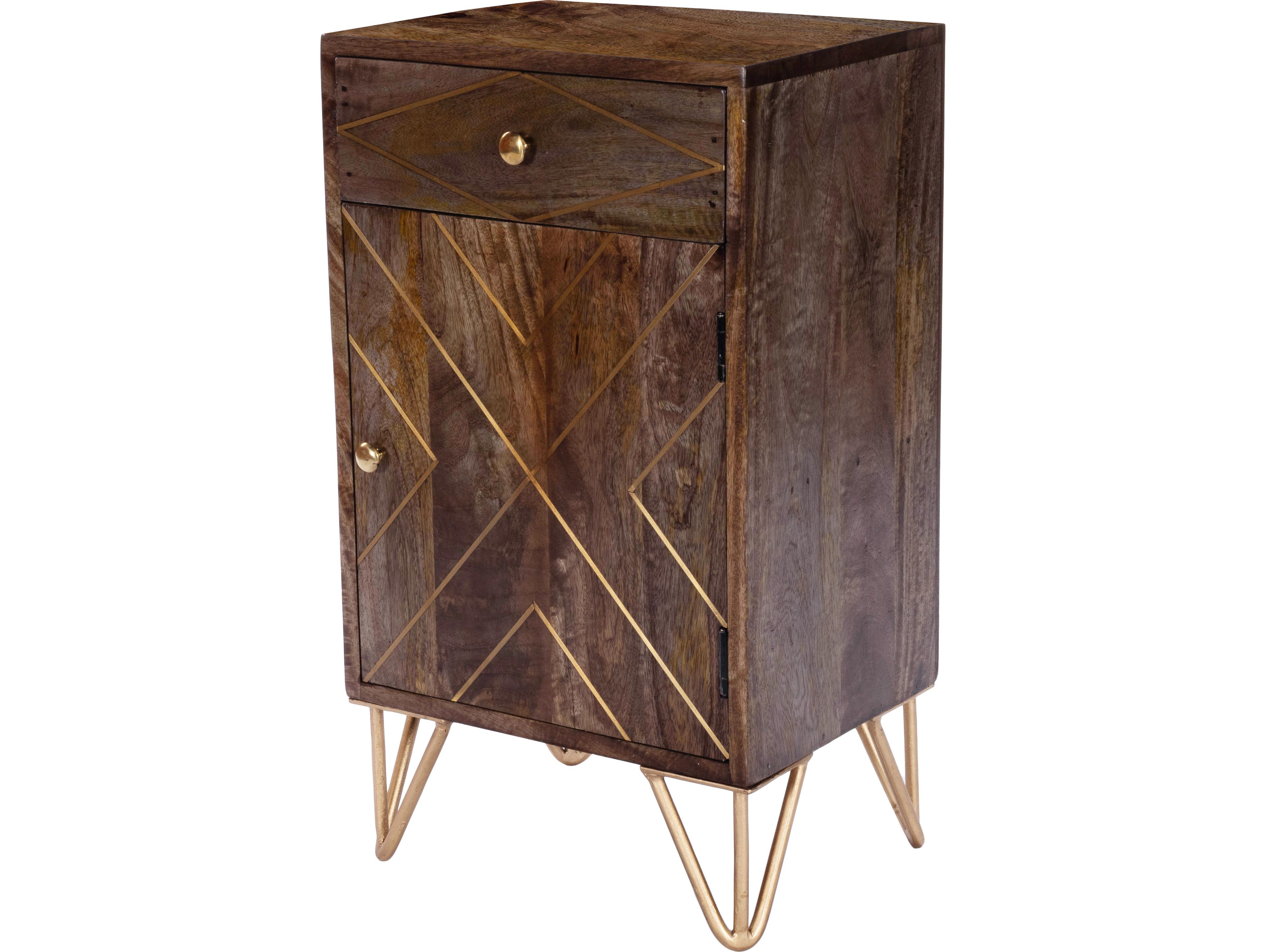Butler Alda Brown Mango Wood Accent Cabinet