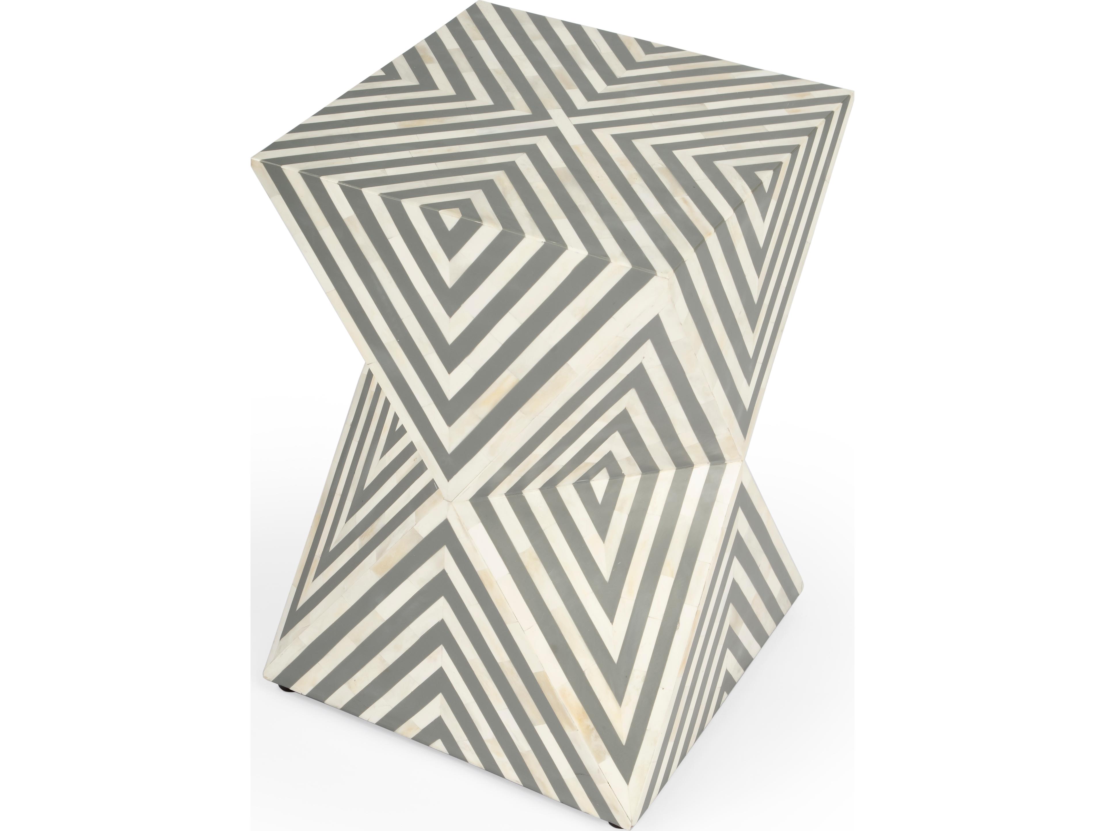 Butler Anais Square Grey Bone End Table