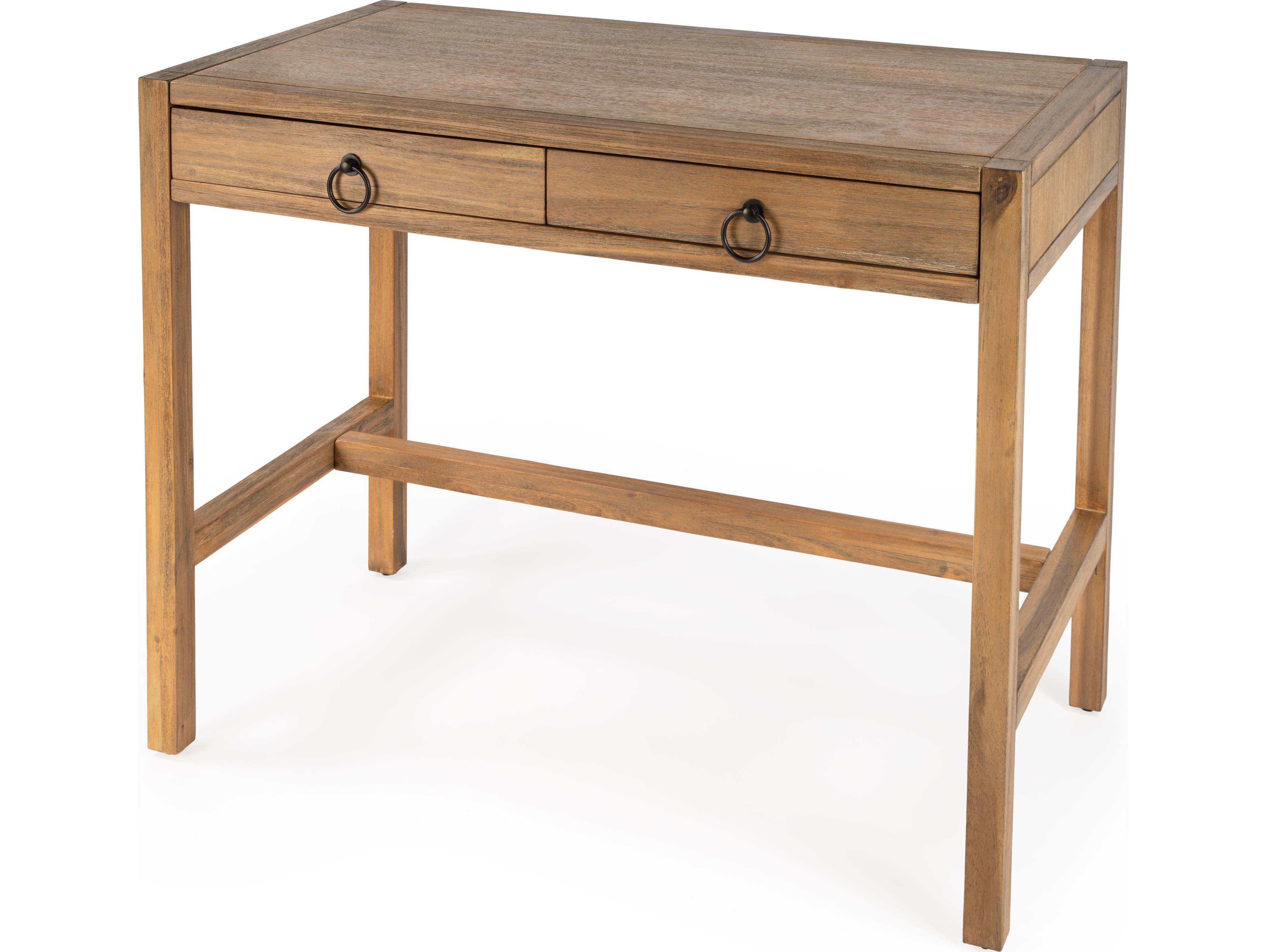 Butler Lark Natural Mango Brown Pine Wood Writing Desk
