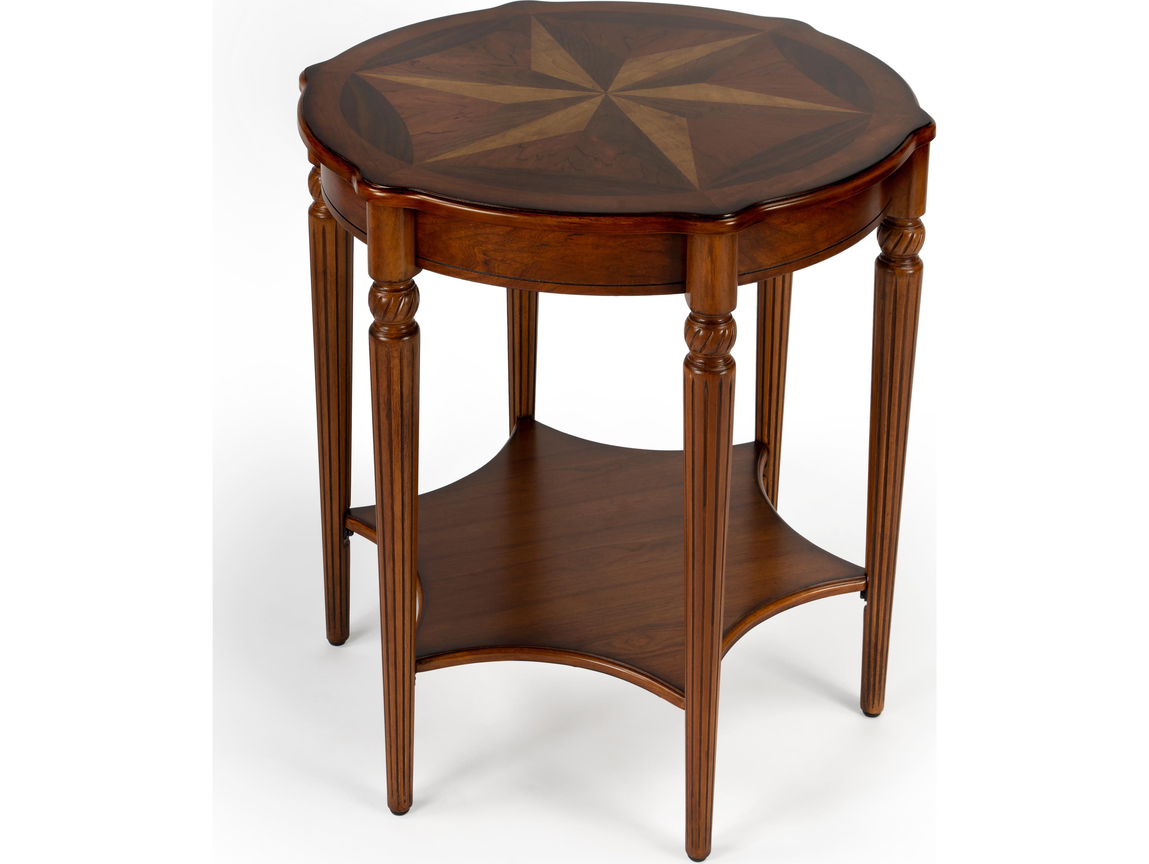 Bainbridge Round Wood Olive Ash End Table