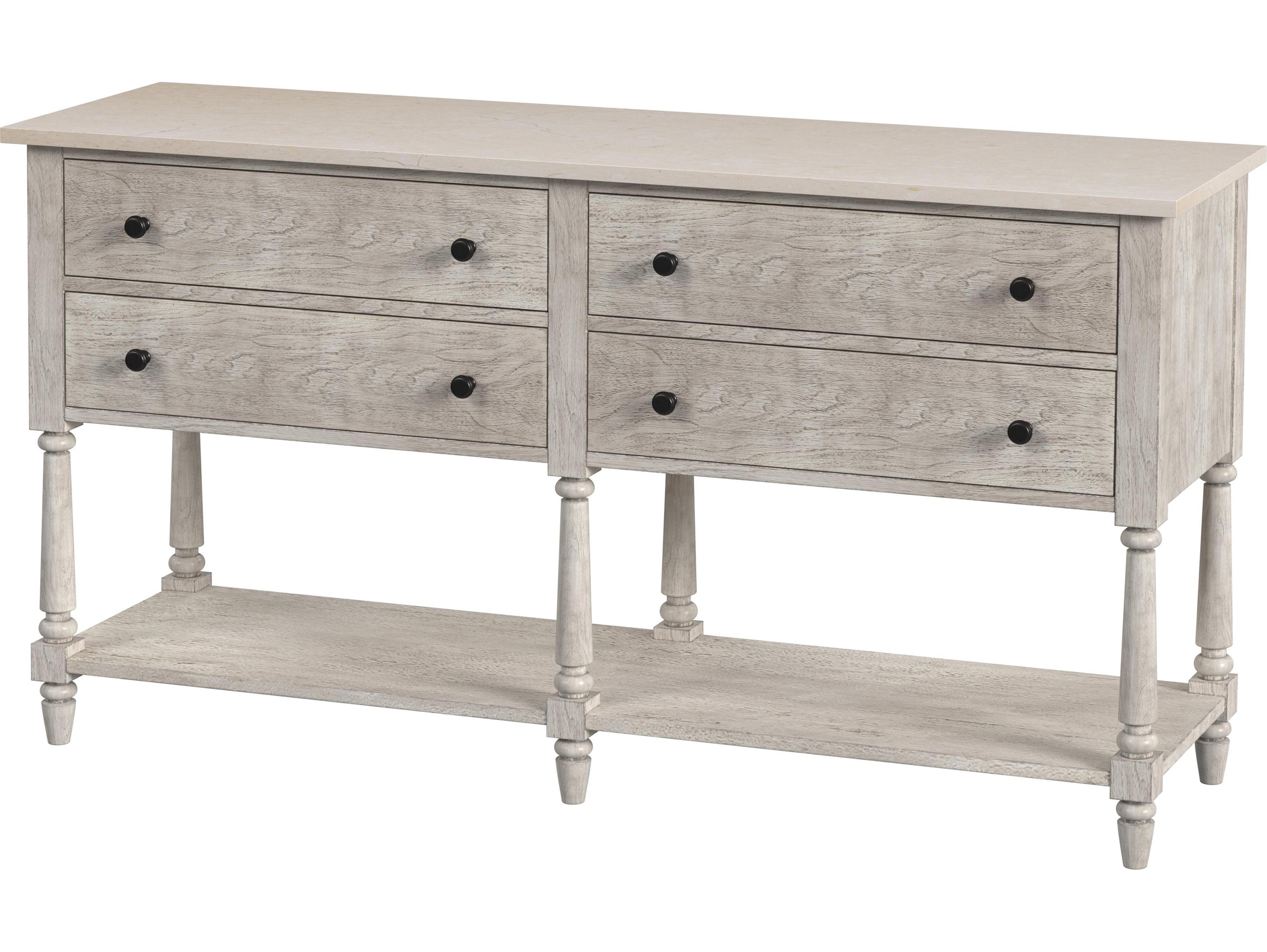 Butler Danielle 65" Mahogany Wood Rustic Gray Sideboard