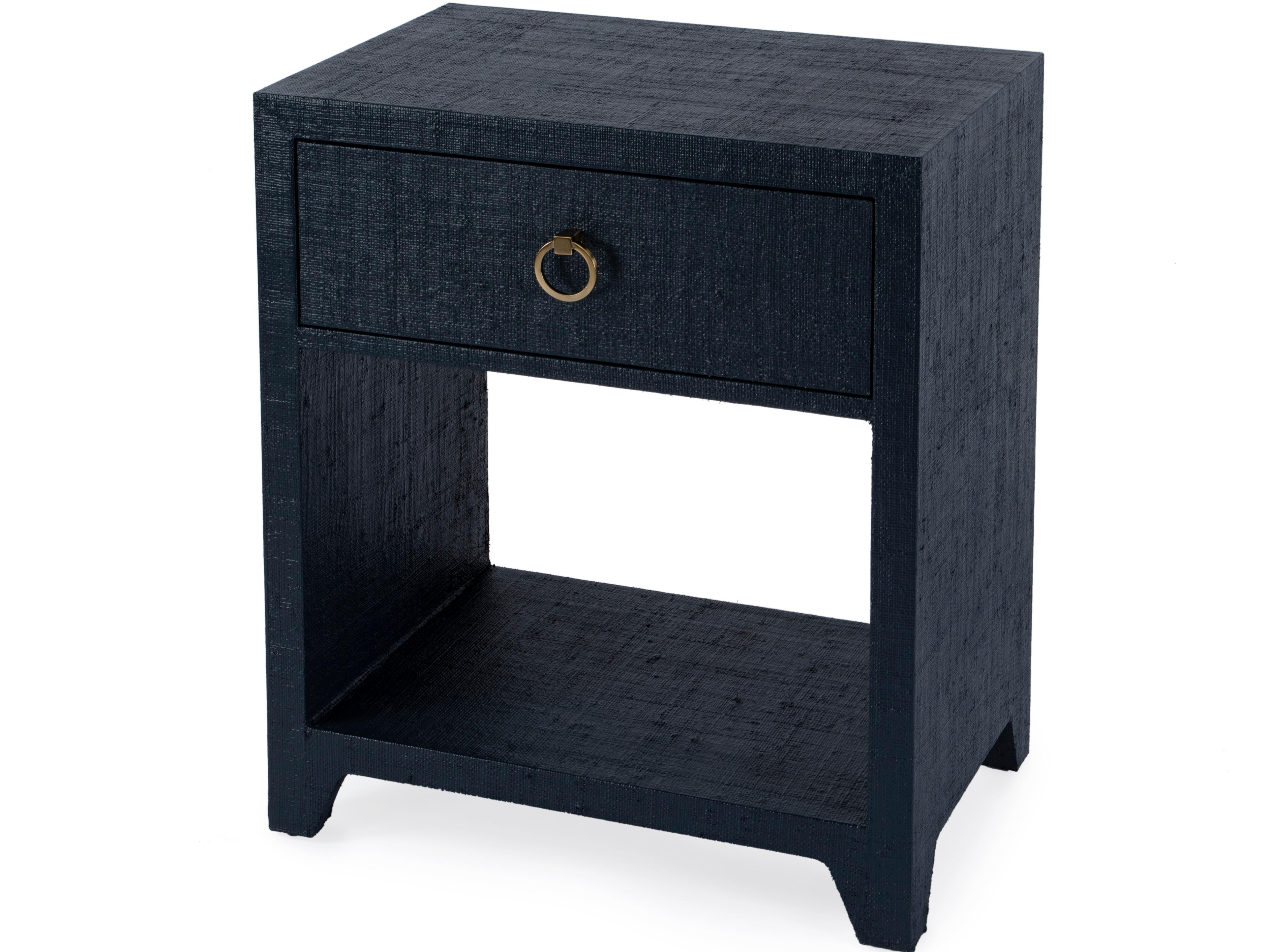 Bar Harbor 1-Drawer Blue Nightstand