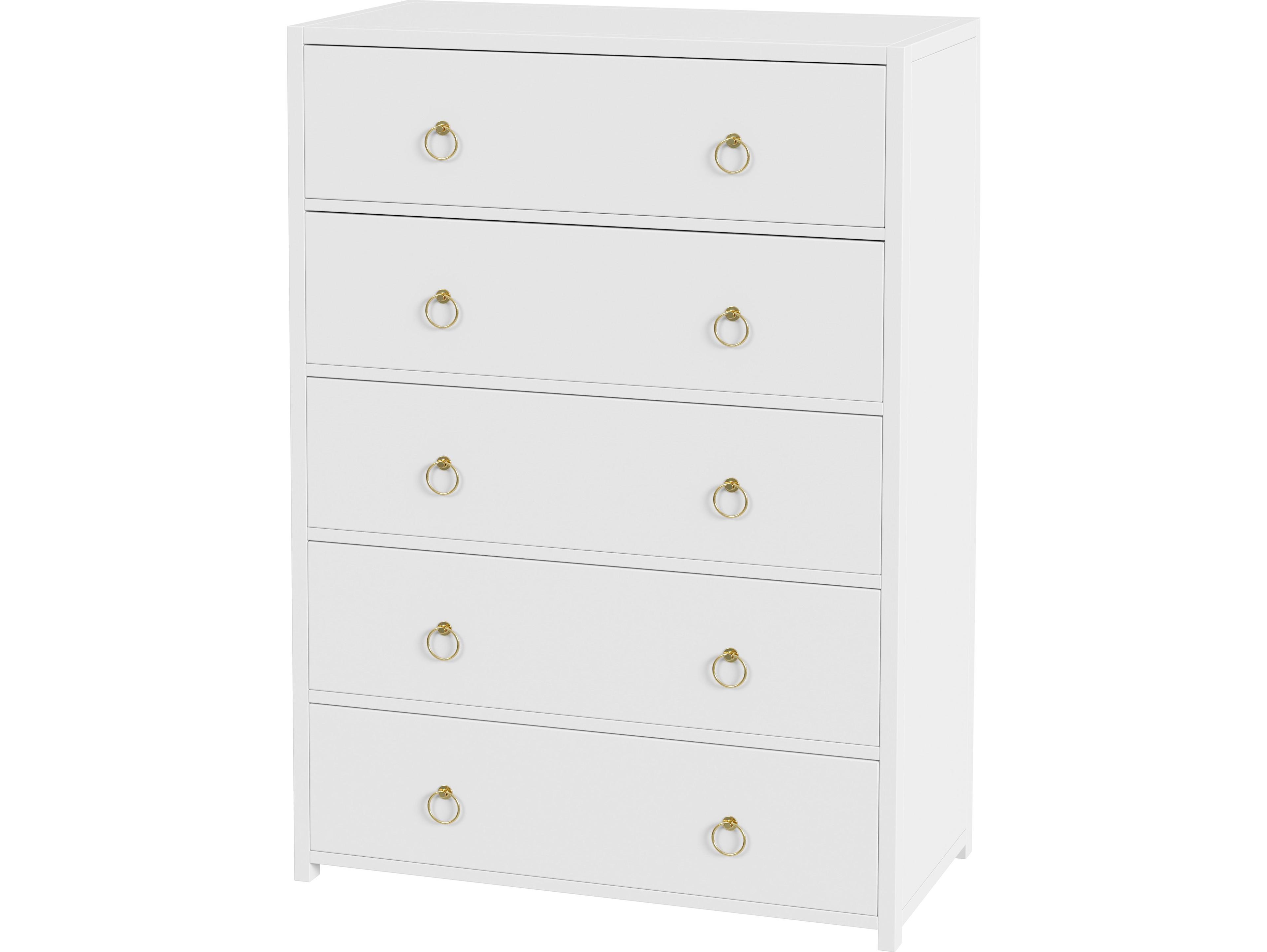 Lark 5-Drawers Acacia Wood Dresser