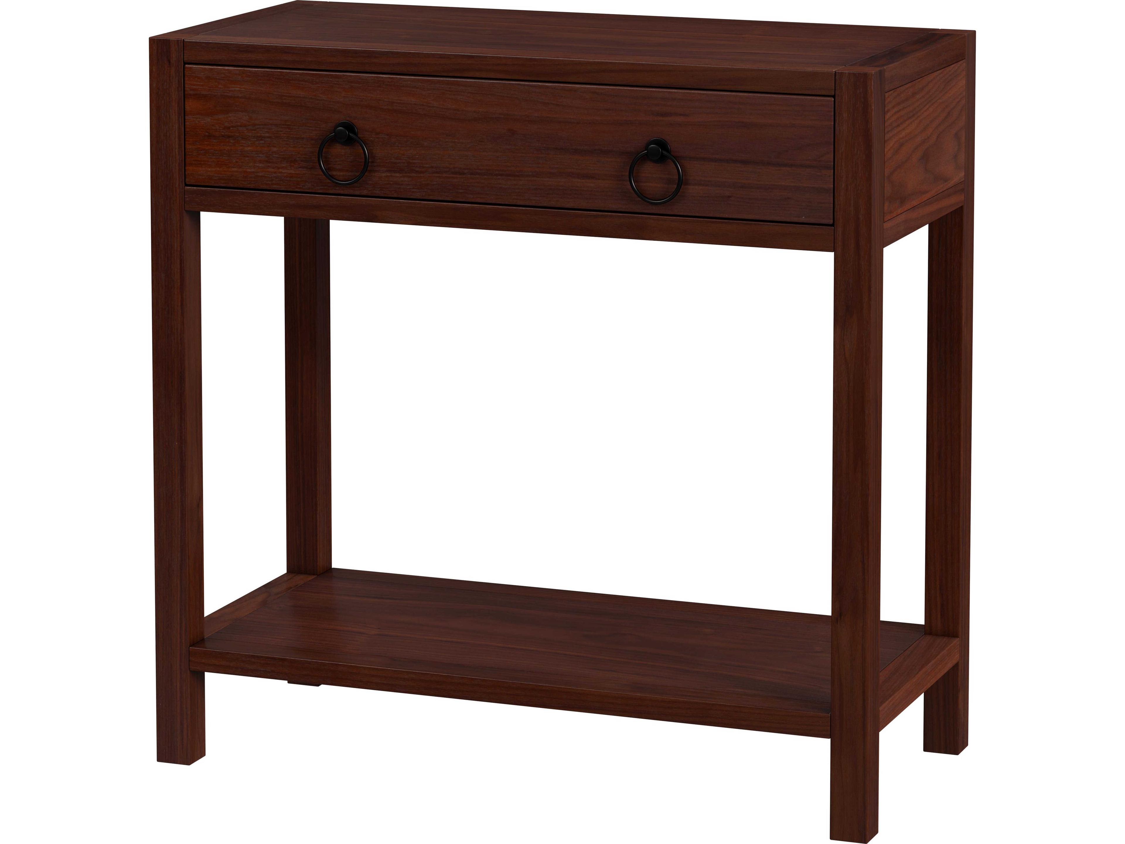 Butler Lark 1-Drawer Acacia Wood Nightstand