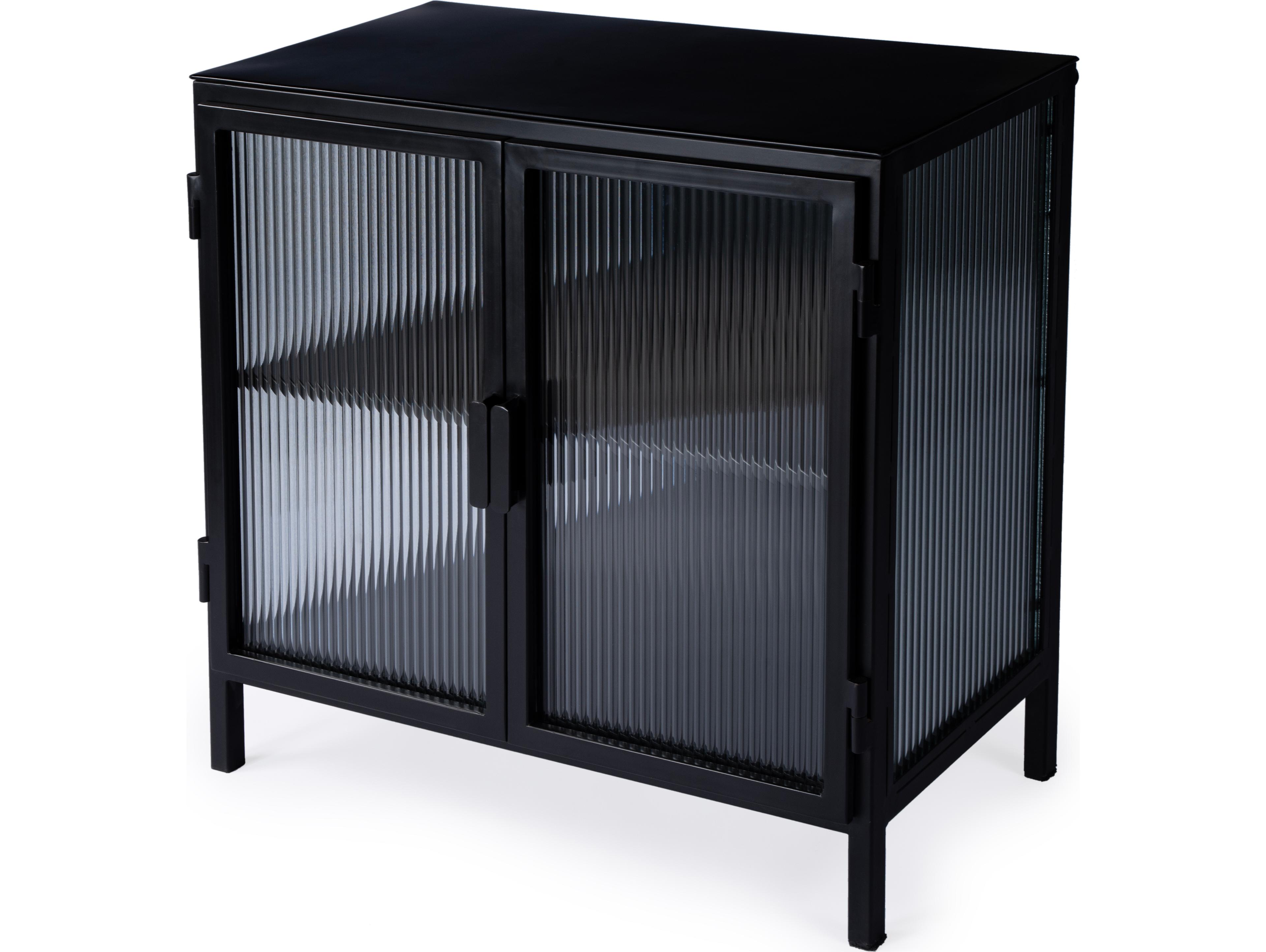 Butler Hoxton Black Metal Accent Cabinet