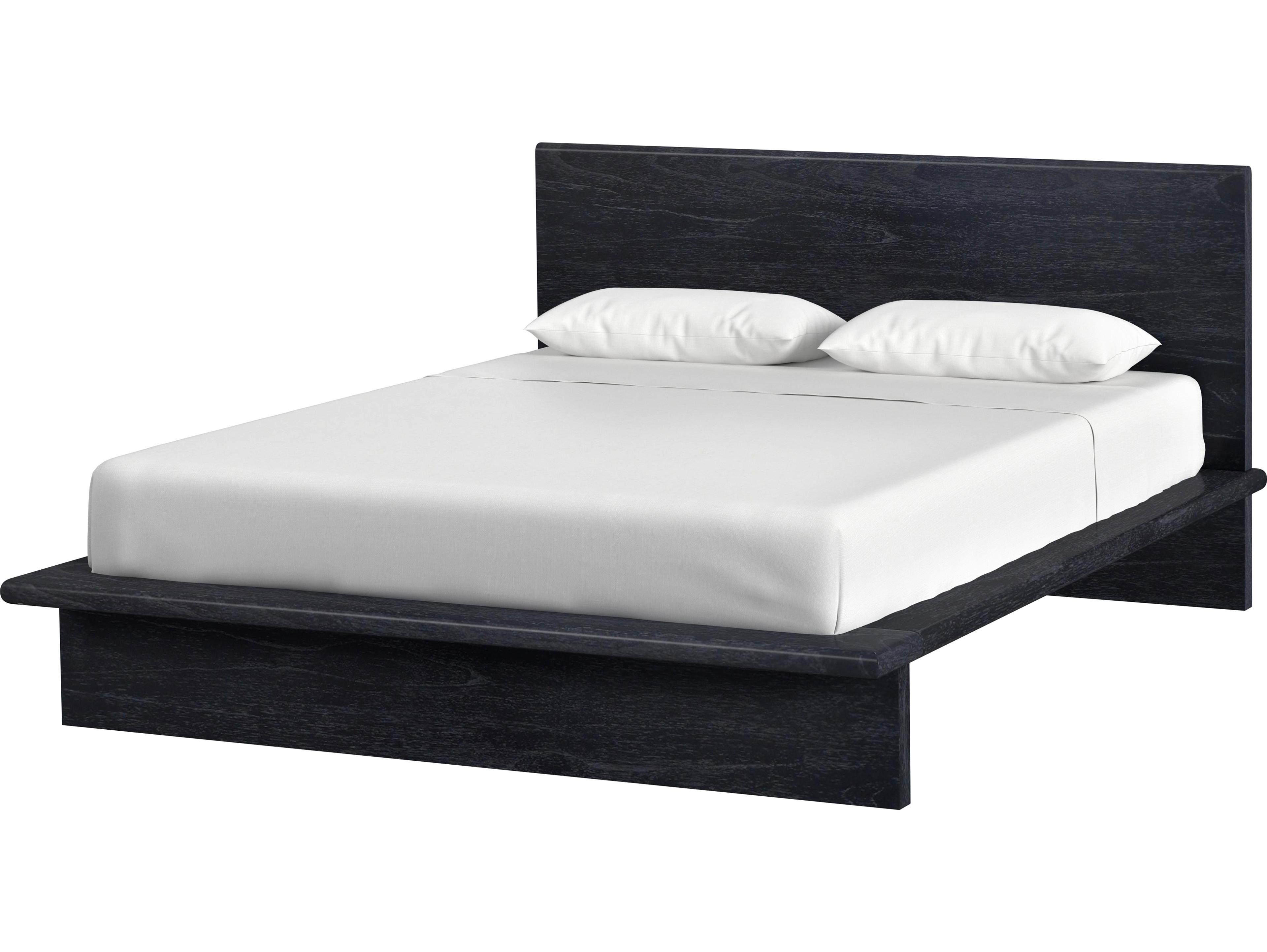 Butler Halmstad Washed Black Mindi Wood Queen Platform Bed