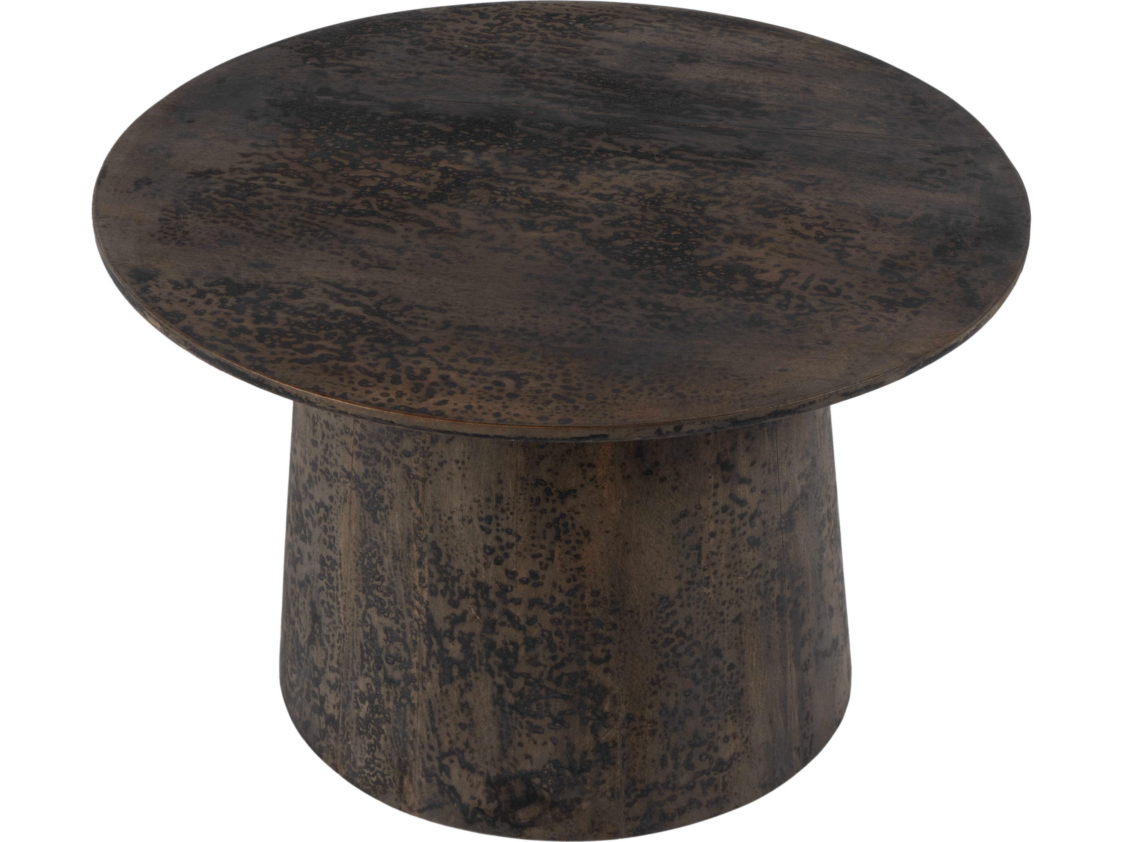 Butler Hattie Round Wood Brown Coffee Table