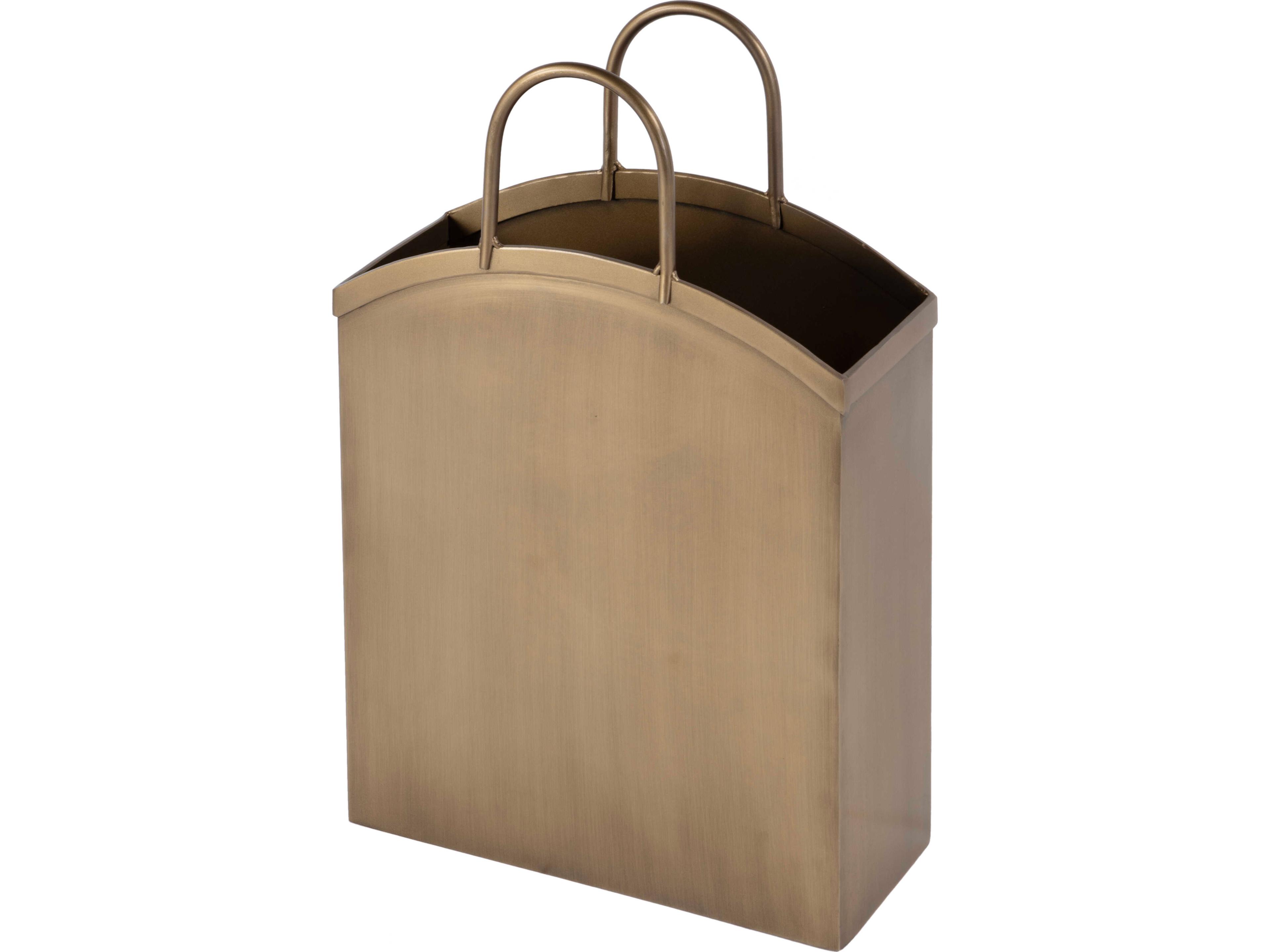 Butler Gia Antique Gold Magazine Rack