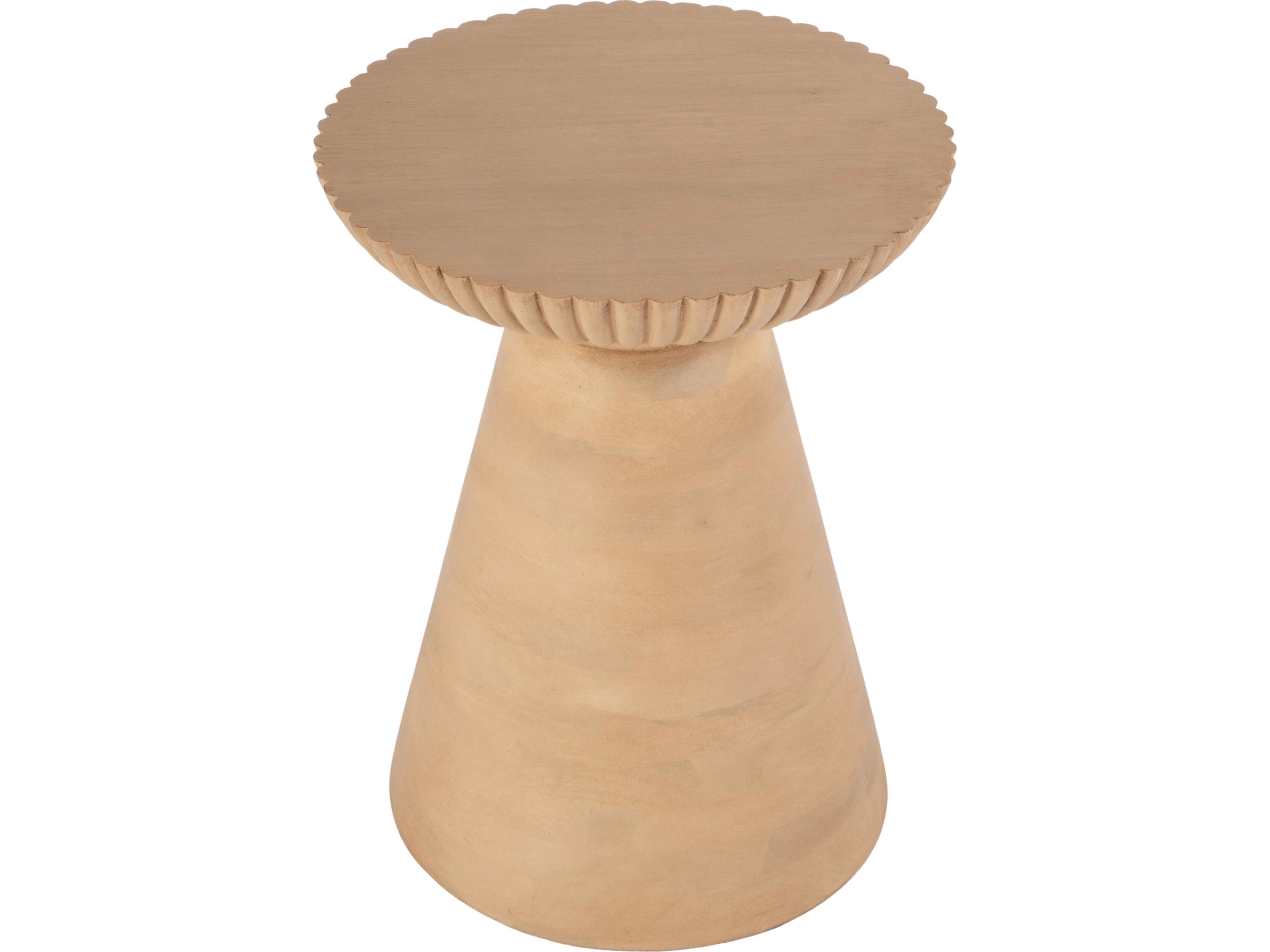 Butler Kofi Round Wood Brown End Table