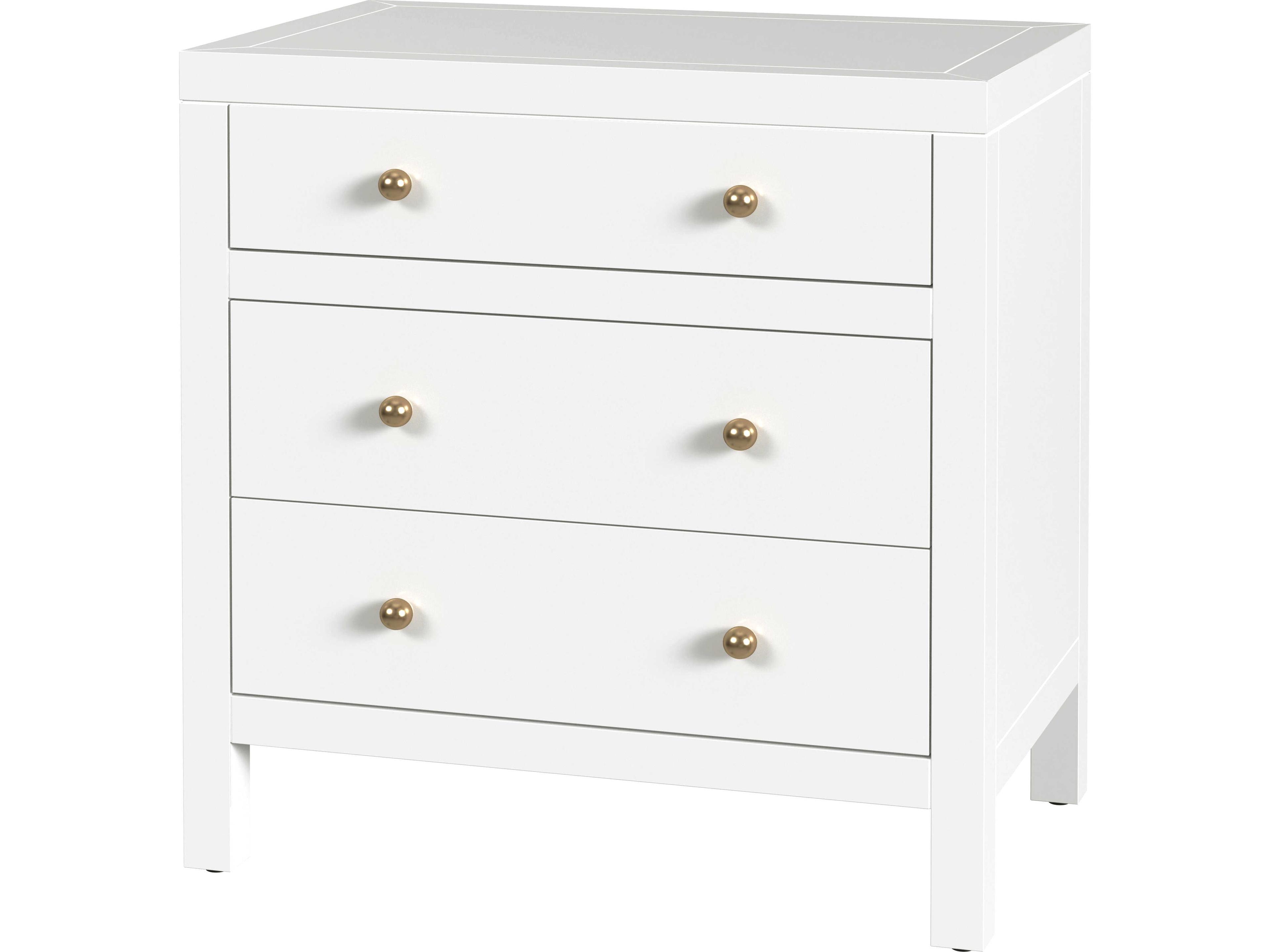 Butler Nora 3-Drawers Solid Wood Nightstand