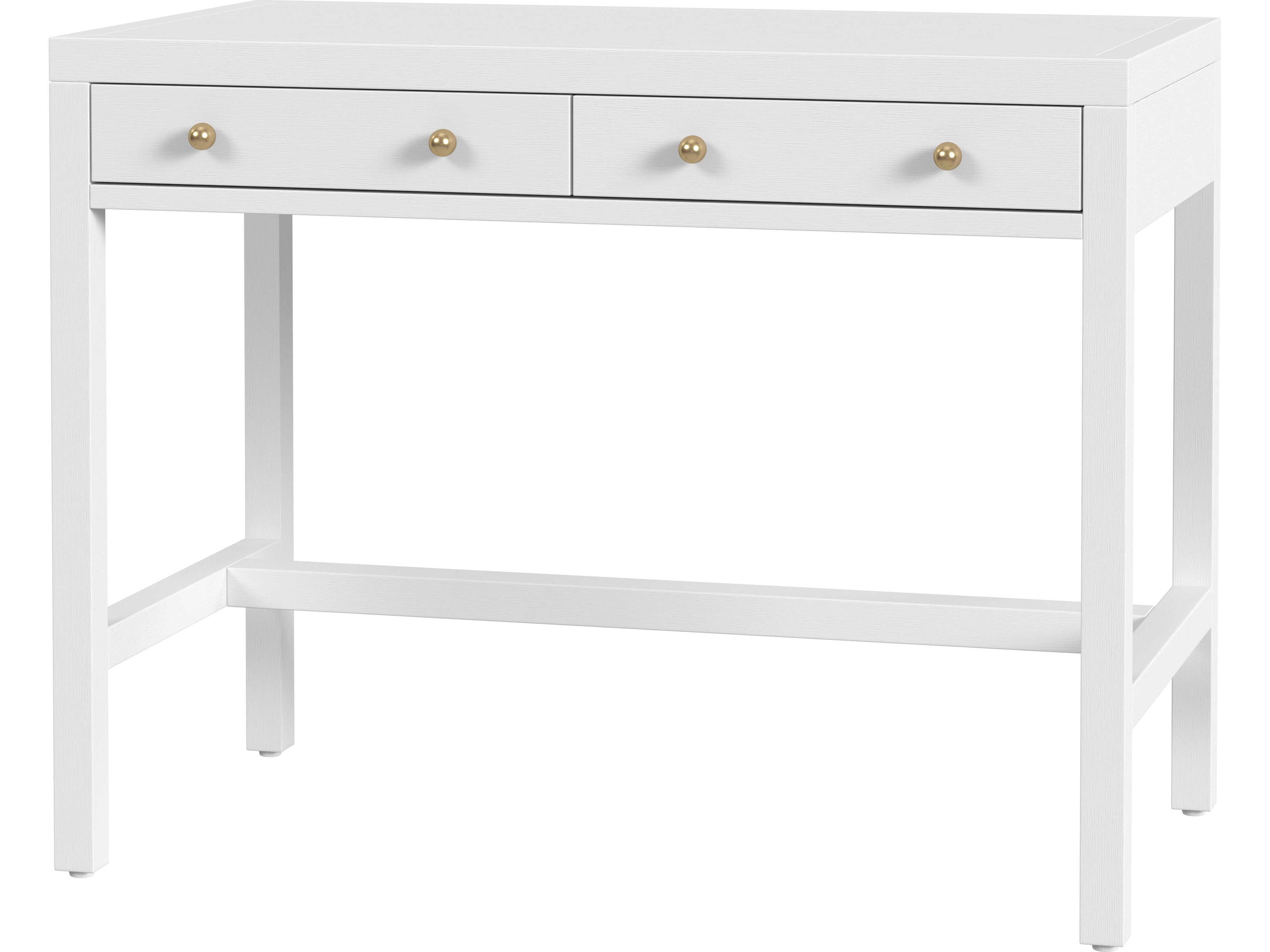 Butler Nora White Acacia Wood Writing Desk