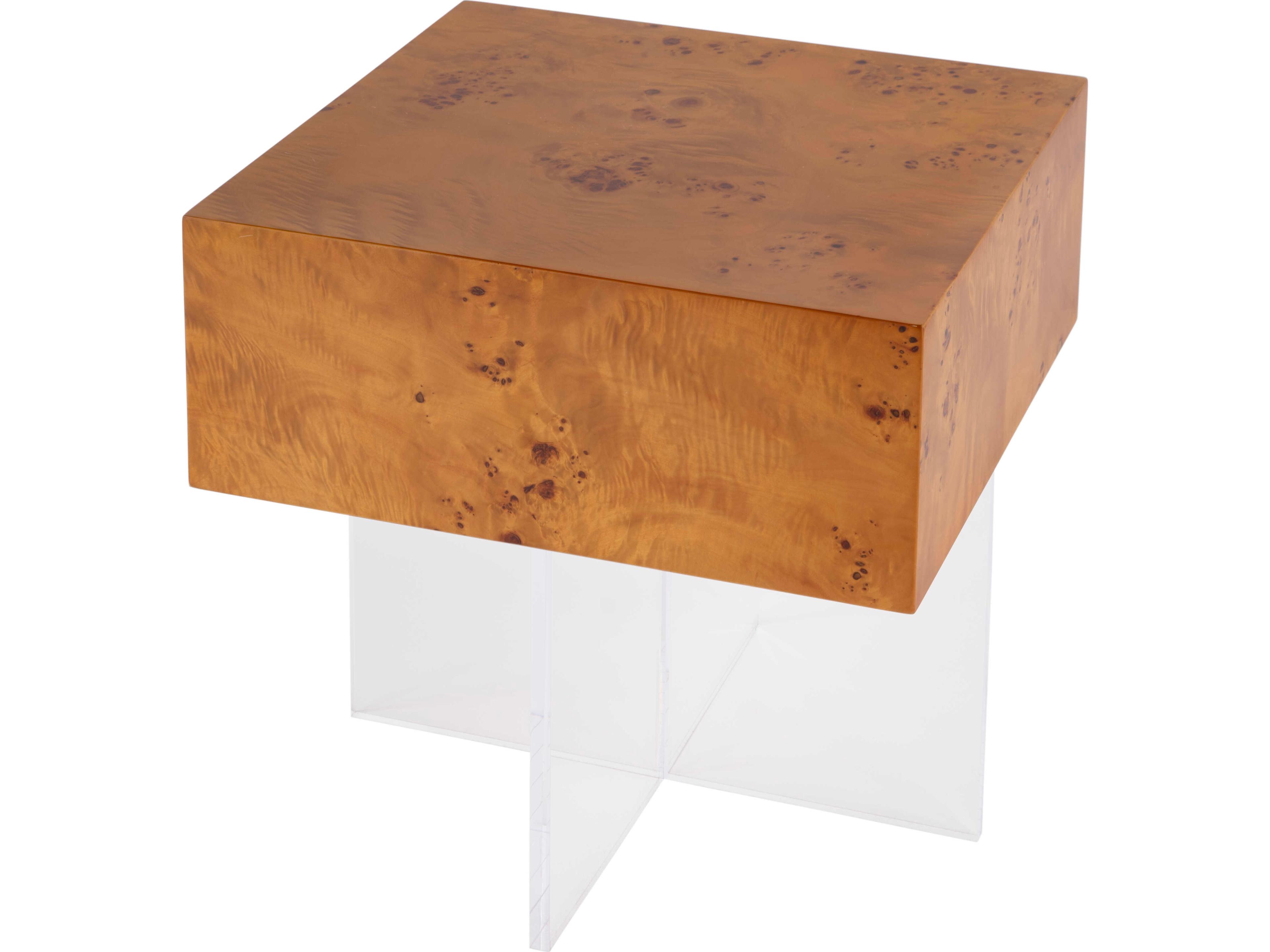 Butler Corsica Square Wood Clear End Table