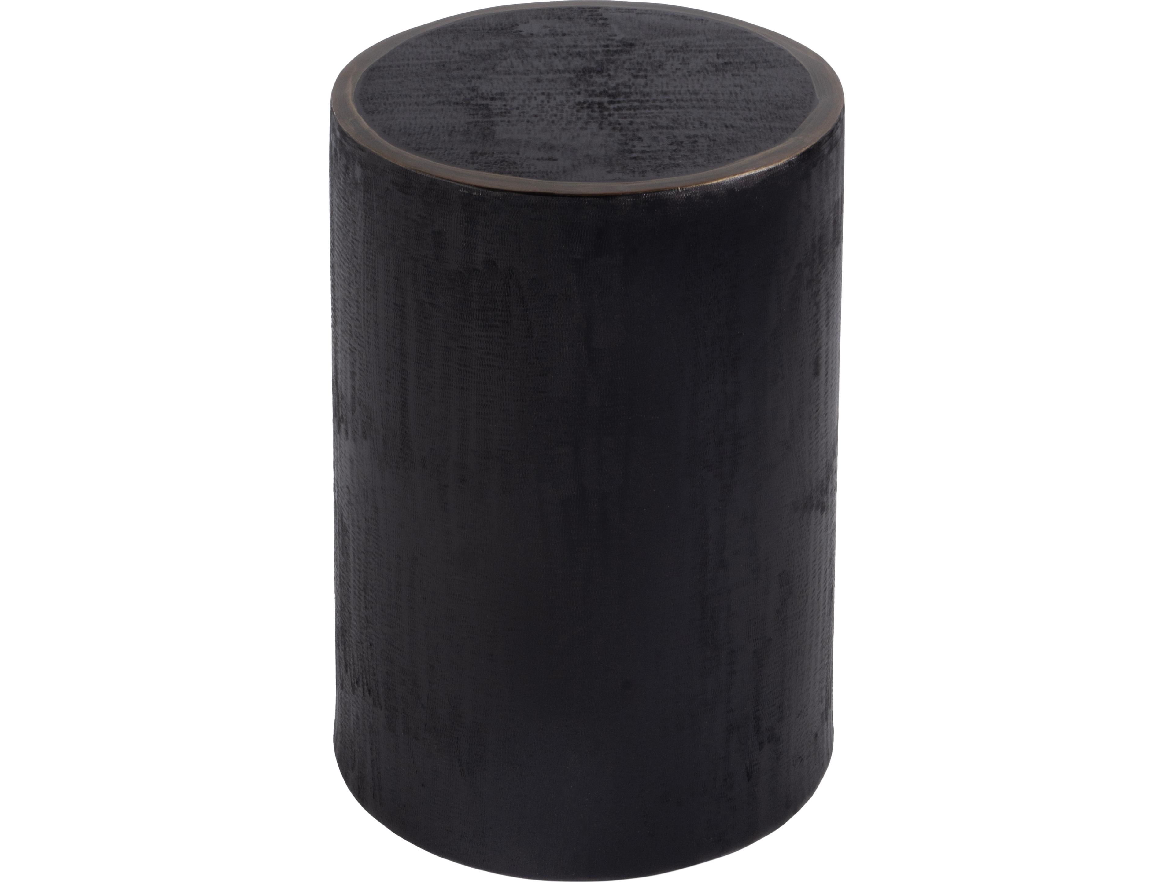 Butler Tundra Round Metal Bronze End Table
