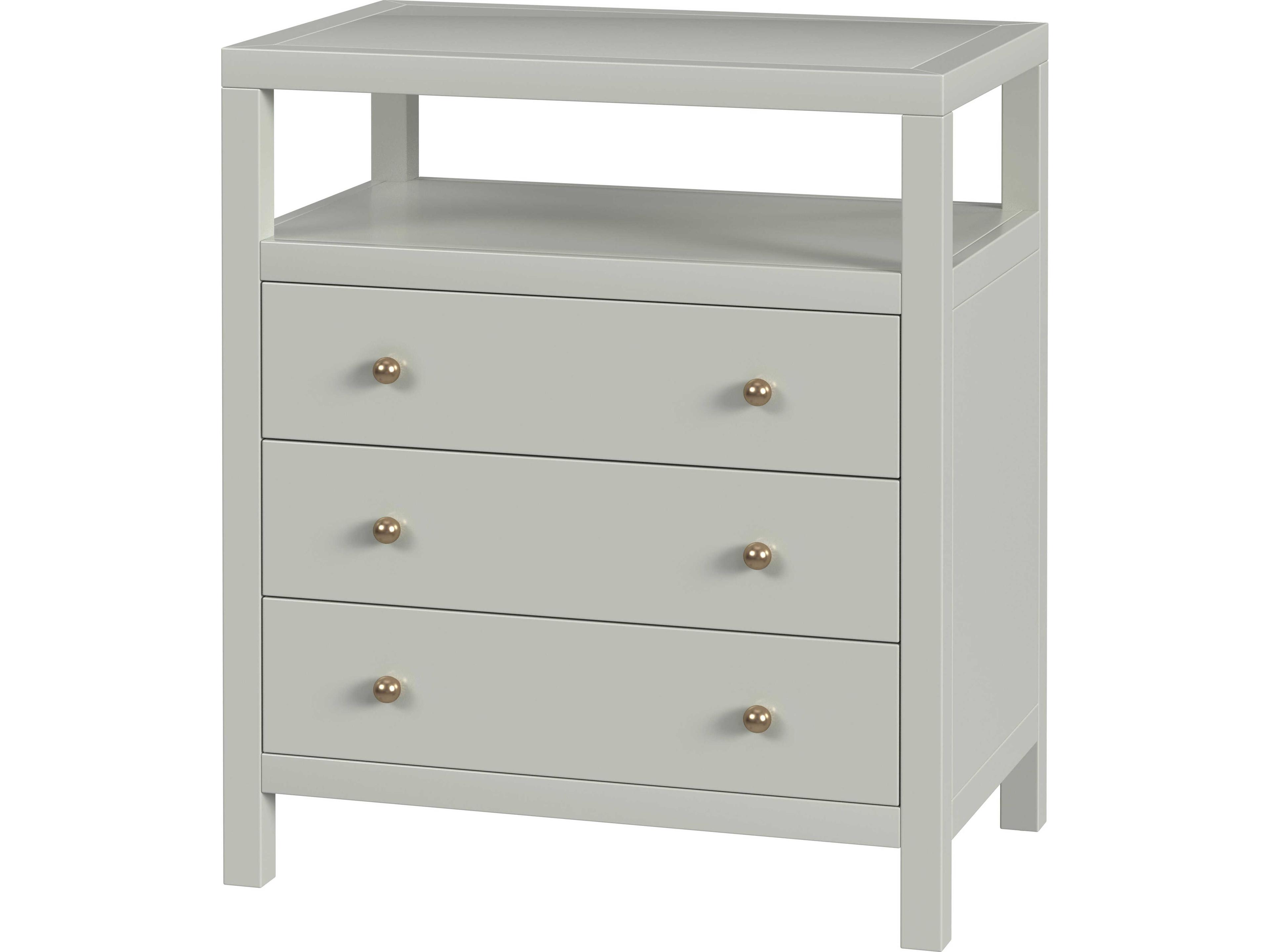 Butler Nora 3-Drawers Acacia Wood Nightstand