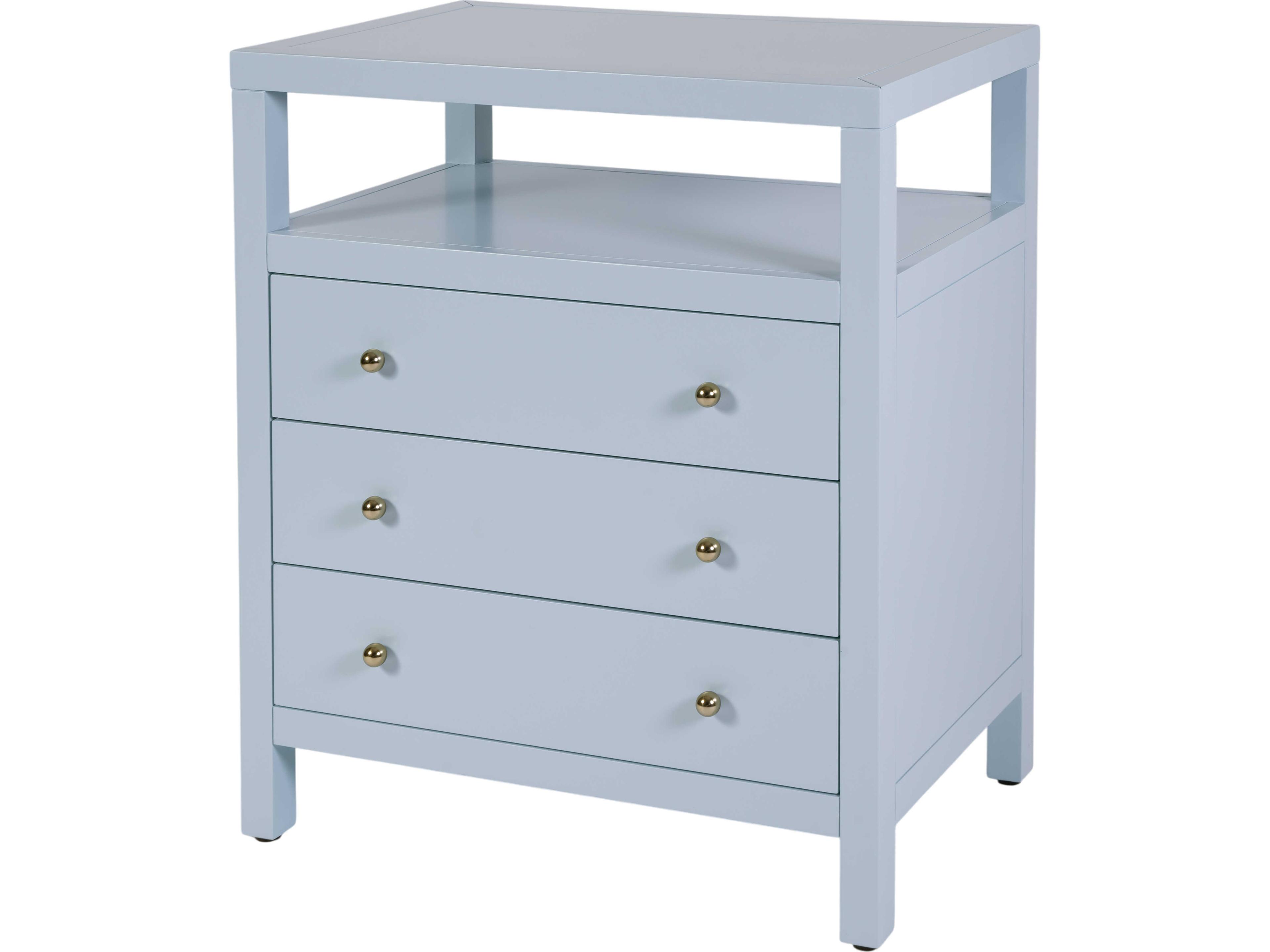 Butler Nora 3-Drawers Acacia Wood Nightstand