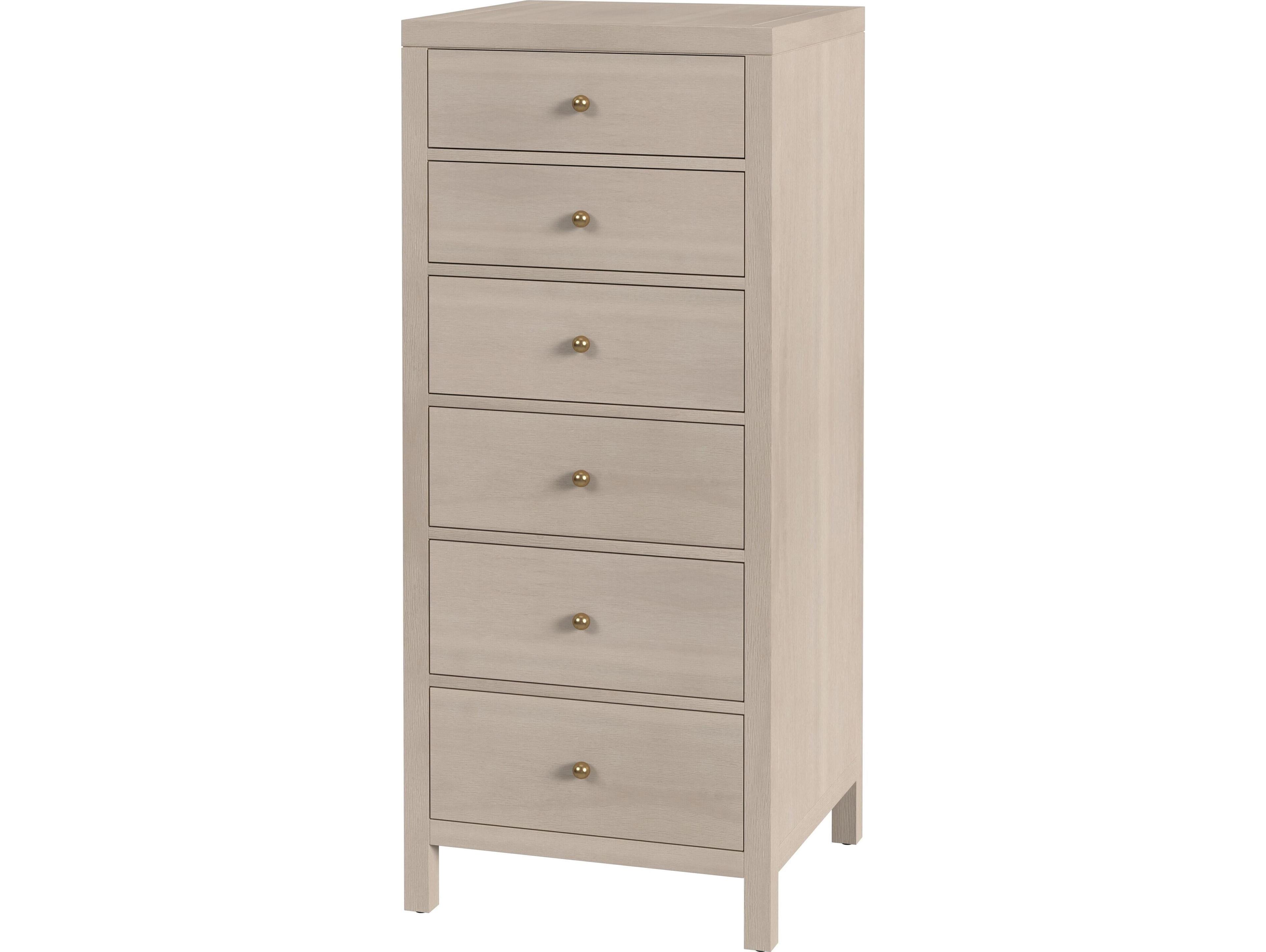 Butler Nora 6-Drawers Beige Acacia Wood Dresser