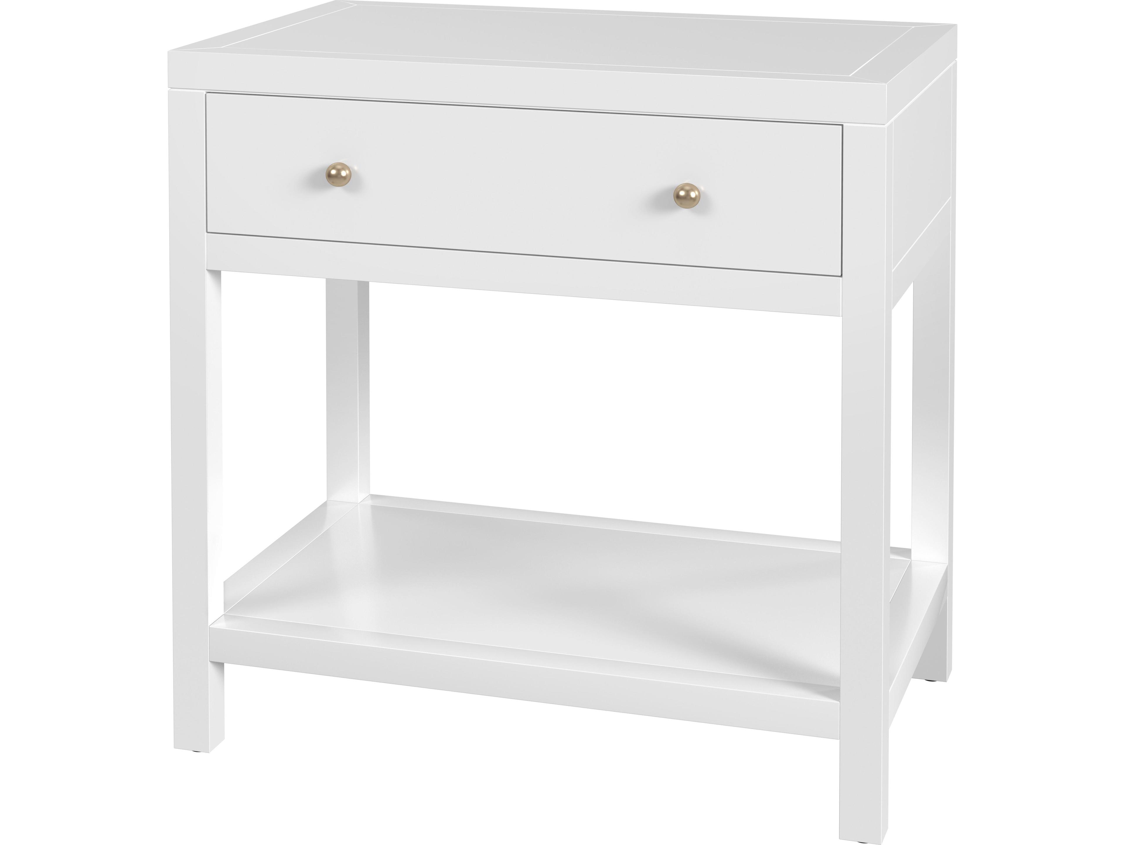 Butler Nora 1-Drawer Acacia Wood Nightstand