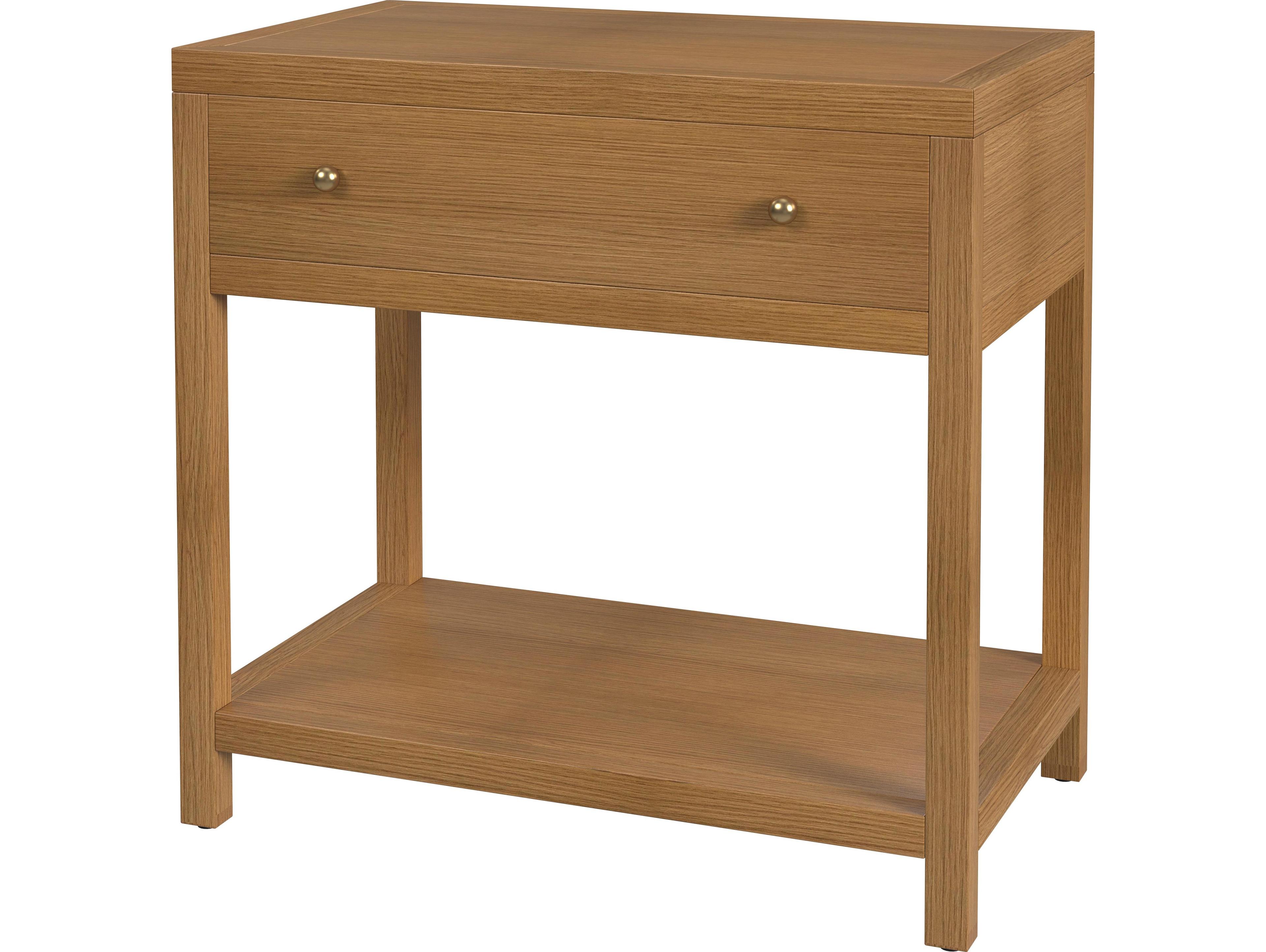 Butler Nora 1-Drawer Acacia Wood Nightstand