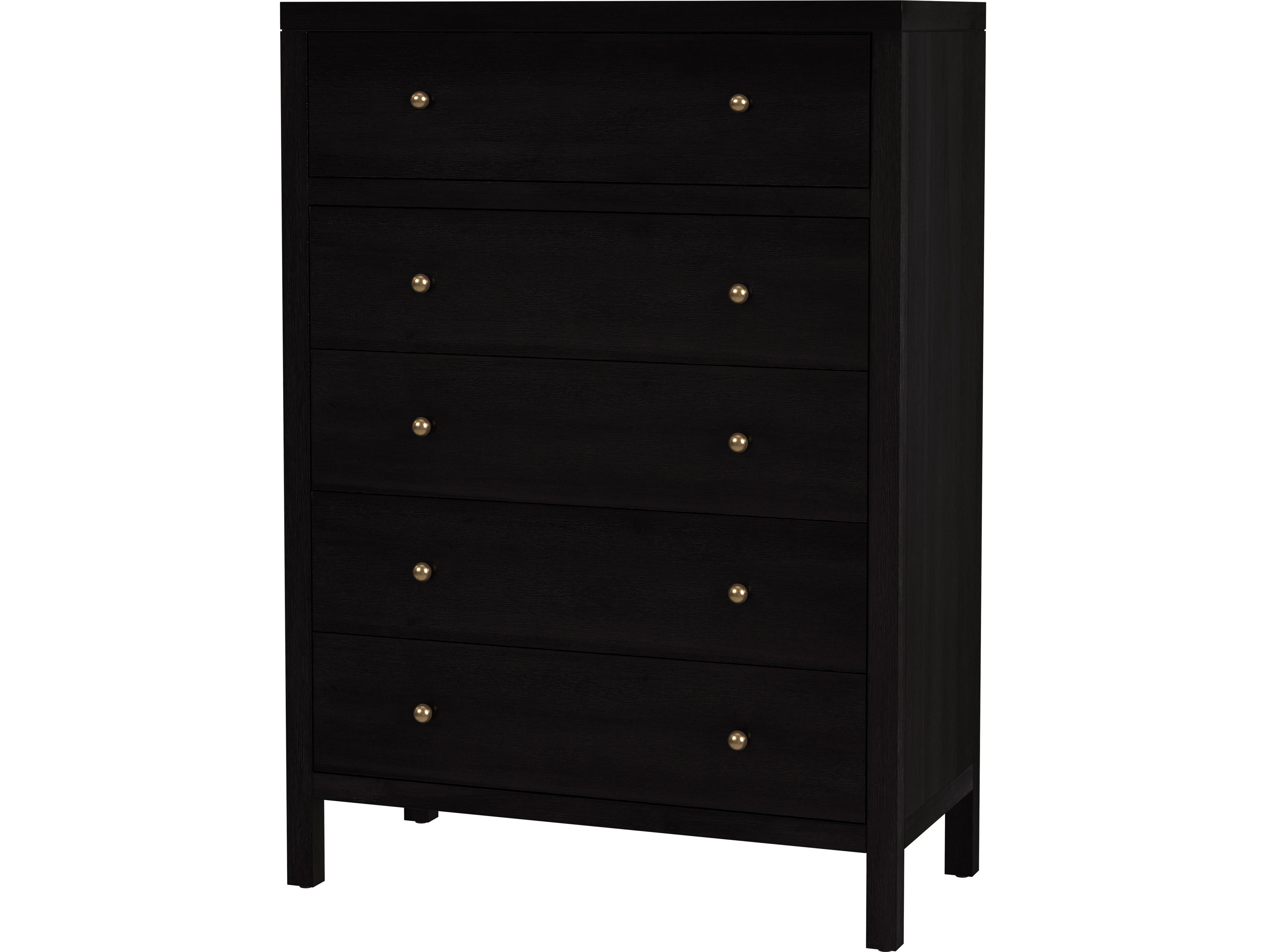 Butler Nora 5-Drawers Brown Acacia Wood Dresser