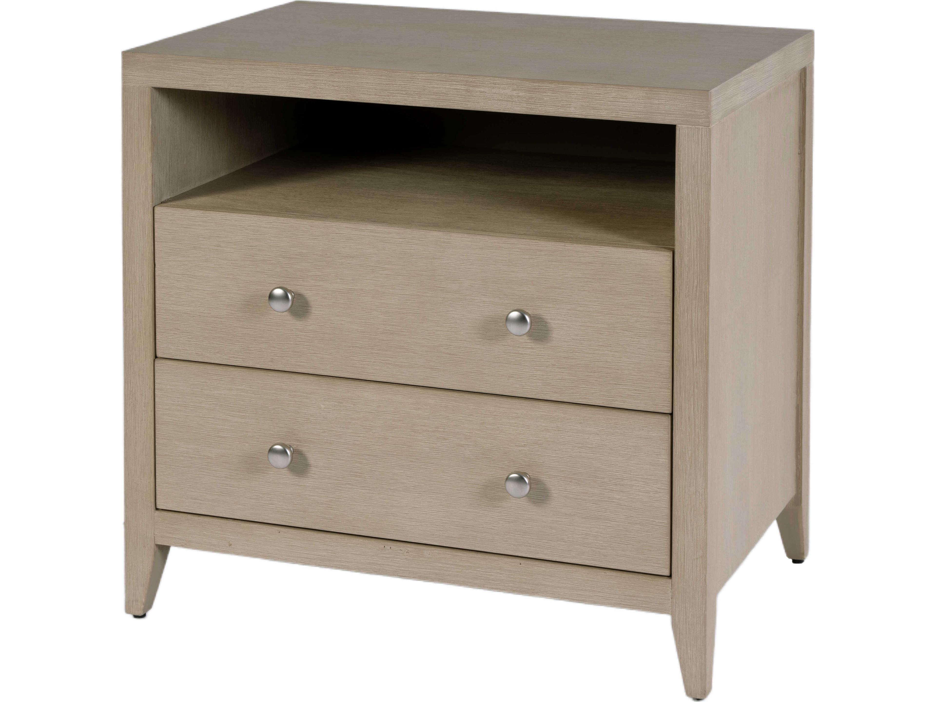 Butler Dana 2-Drawers Beige Acacia Wood Nightstand