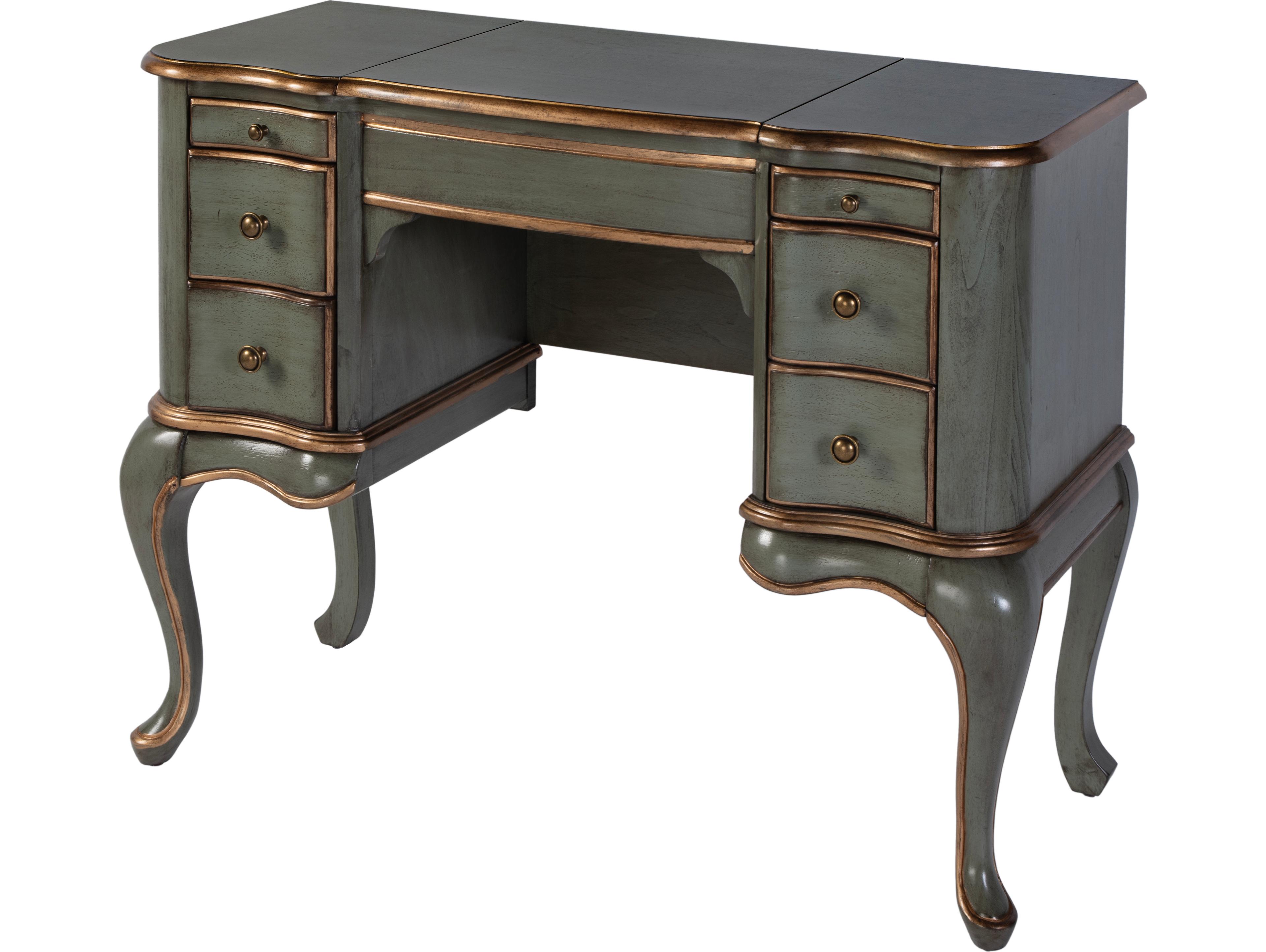 Butler Charlotte Royal Pastel Green Poplar Wood Valet Desk