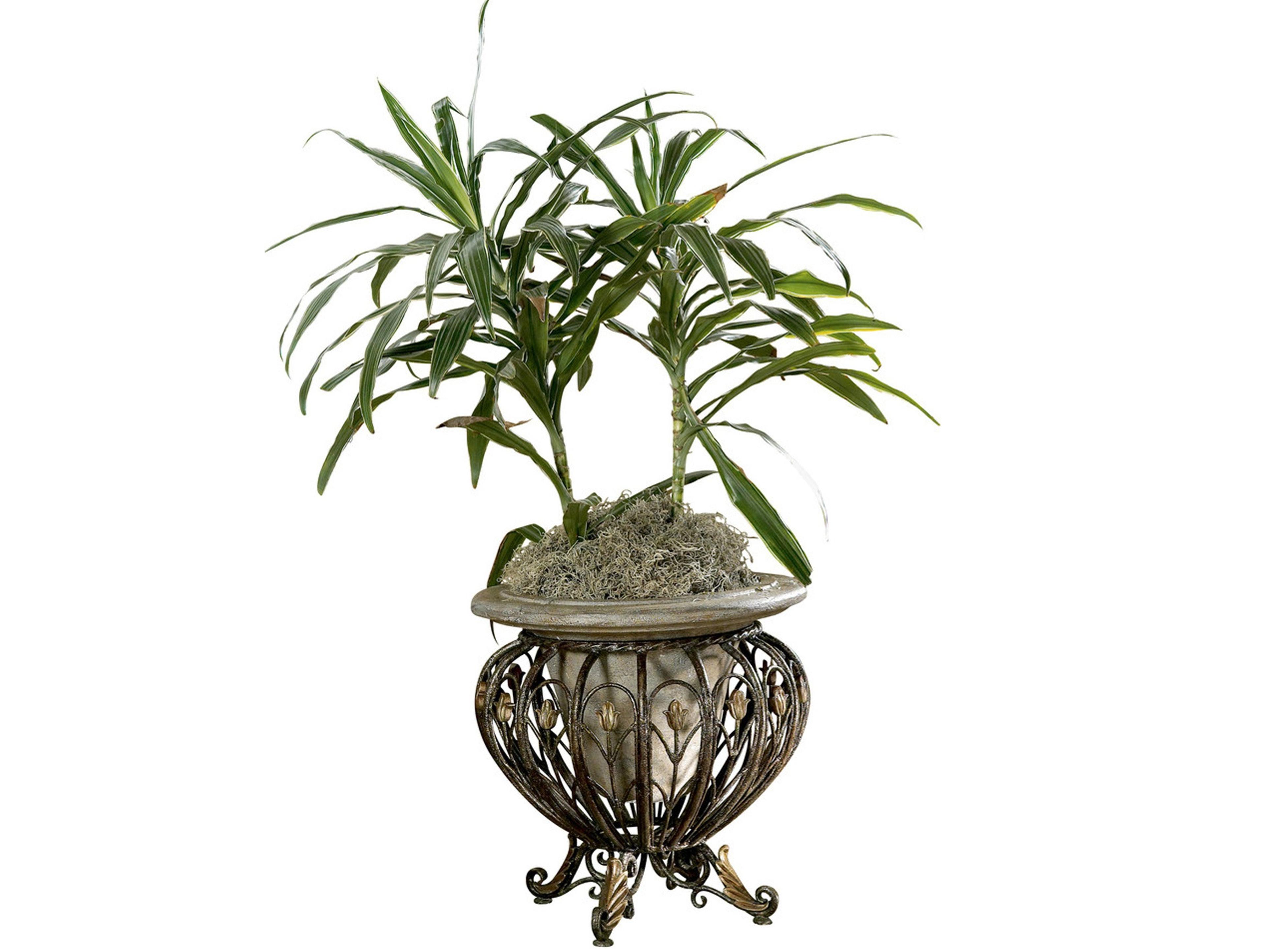 Butler Matthias Metal & Stone Decorative Planter