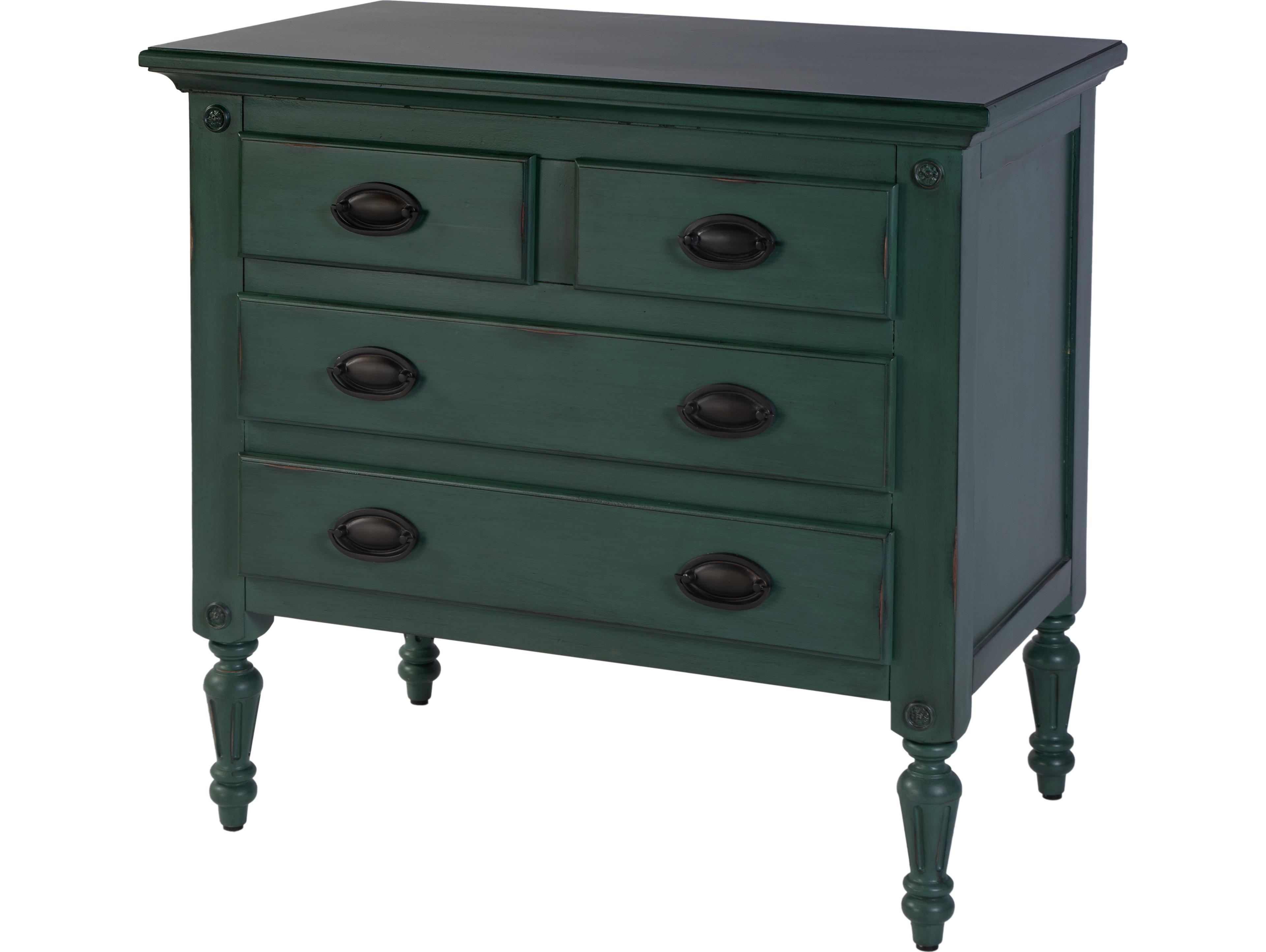 Butler Easterbrook Green Mahogany Wood Accent Chest