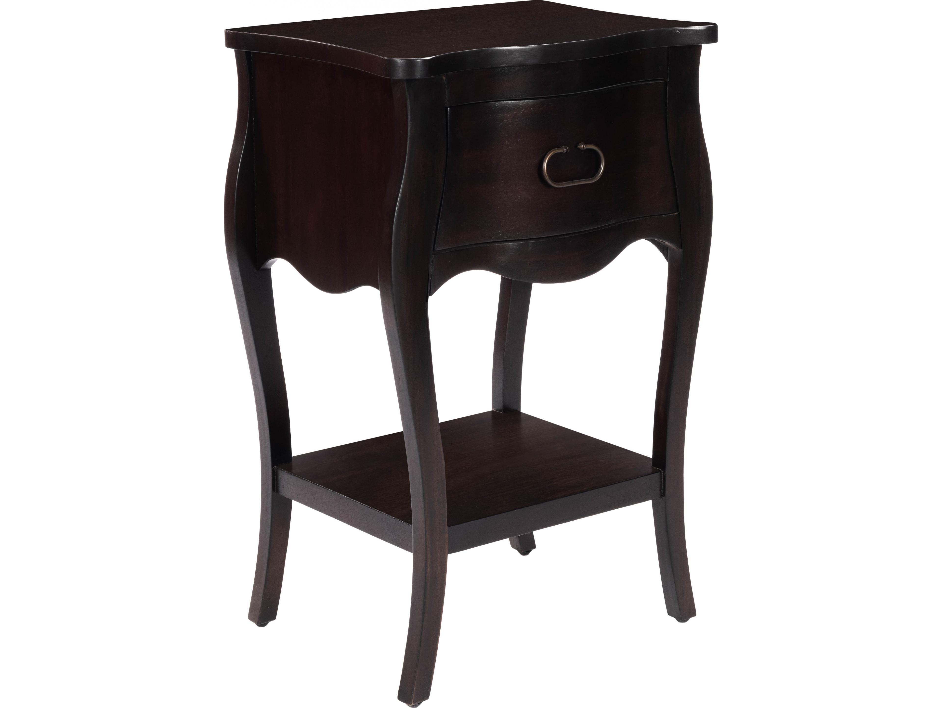 Butler Rochelle 1-Drawer Brown Mango Wood Nightstand