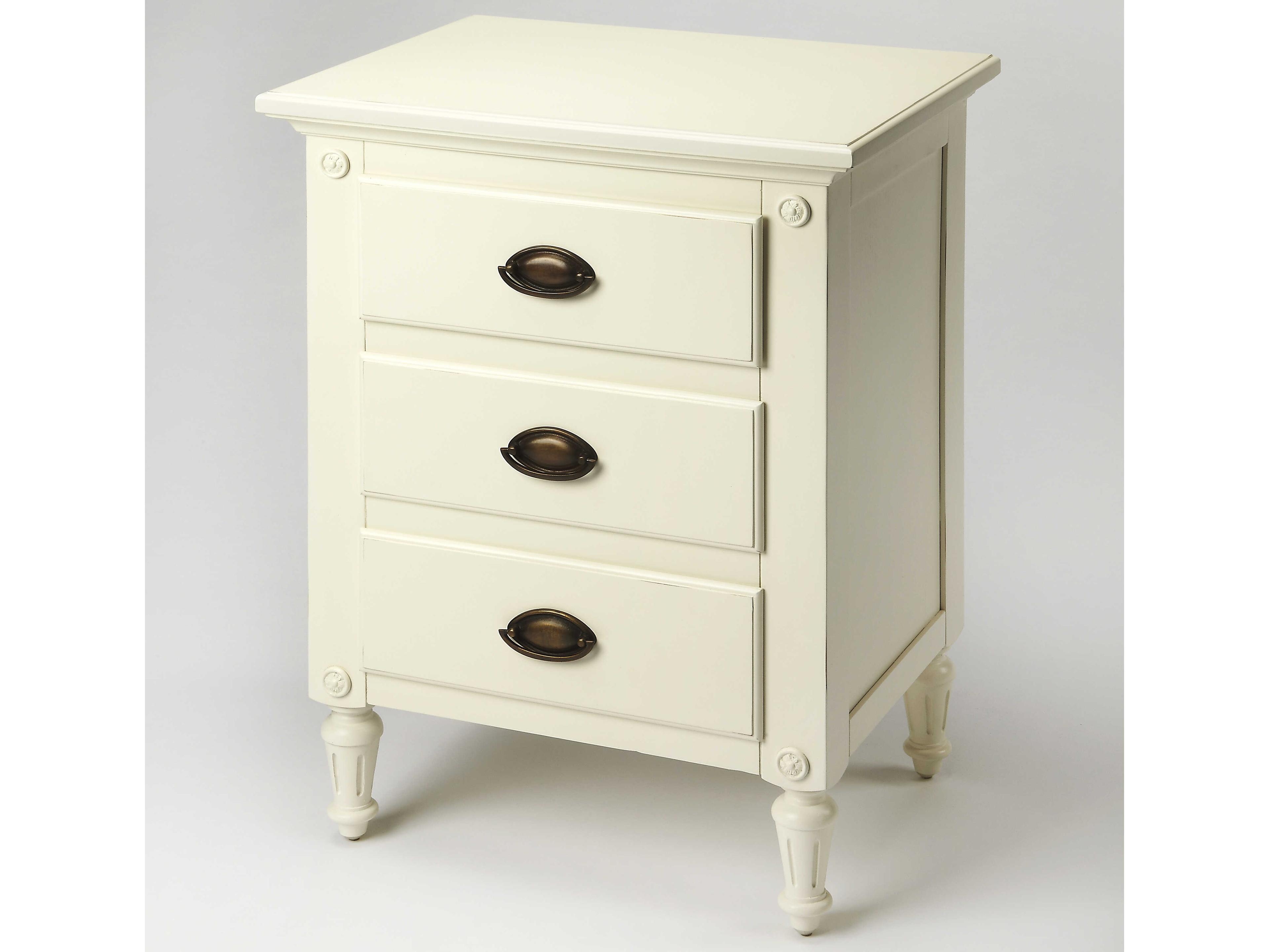 Butler Easterbrook 3-Drawers Mahogany Wood Nightstand