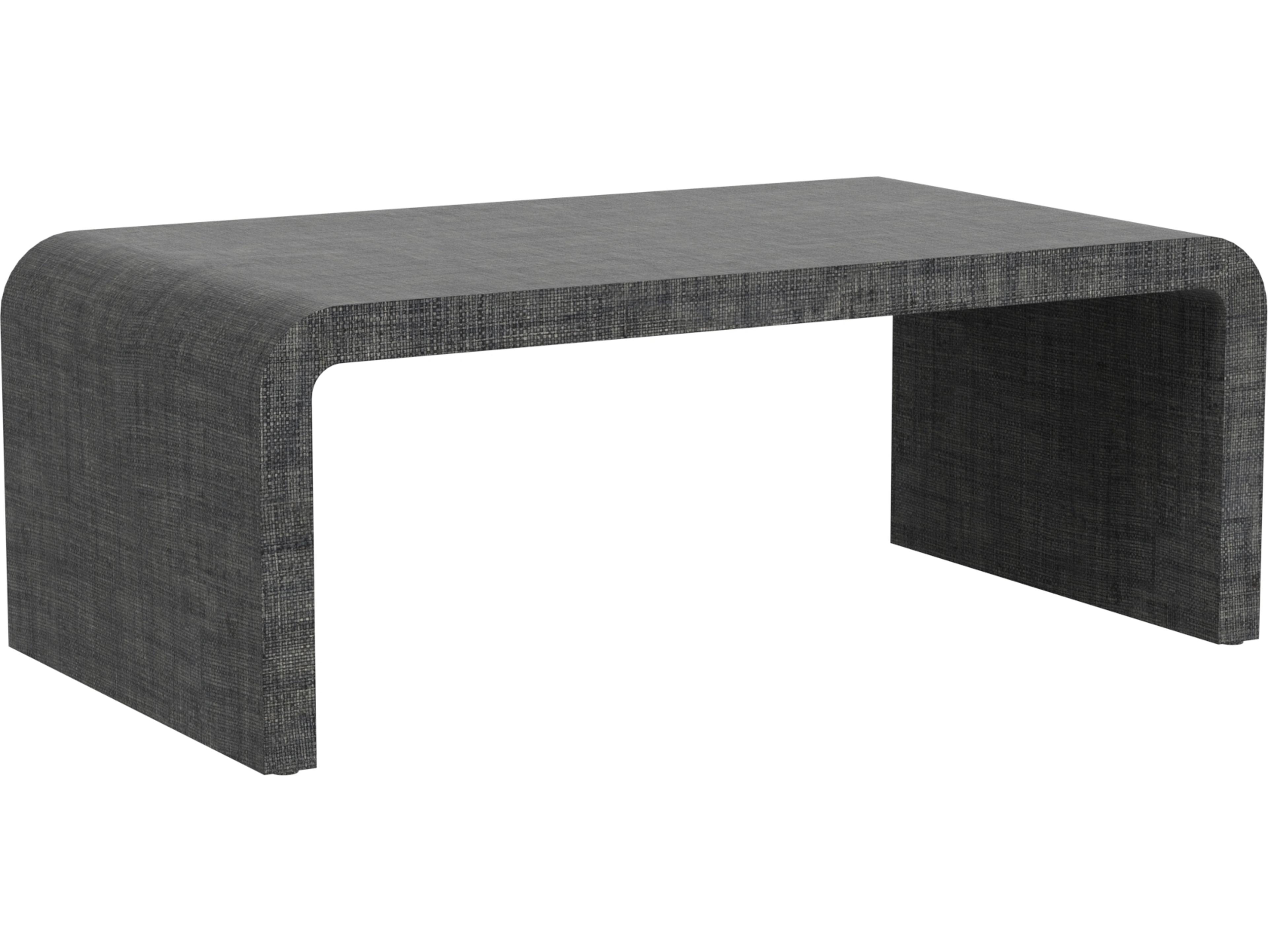 Butler Chatham Rectangular Rattan Charcoal Raffia Coffee Table