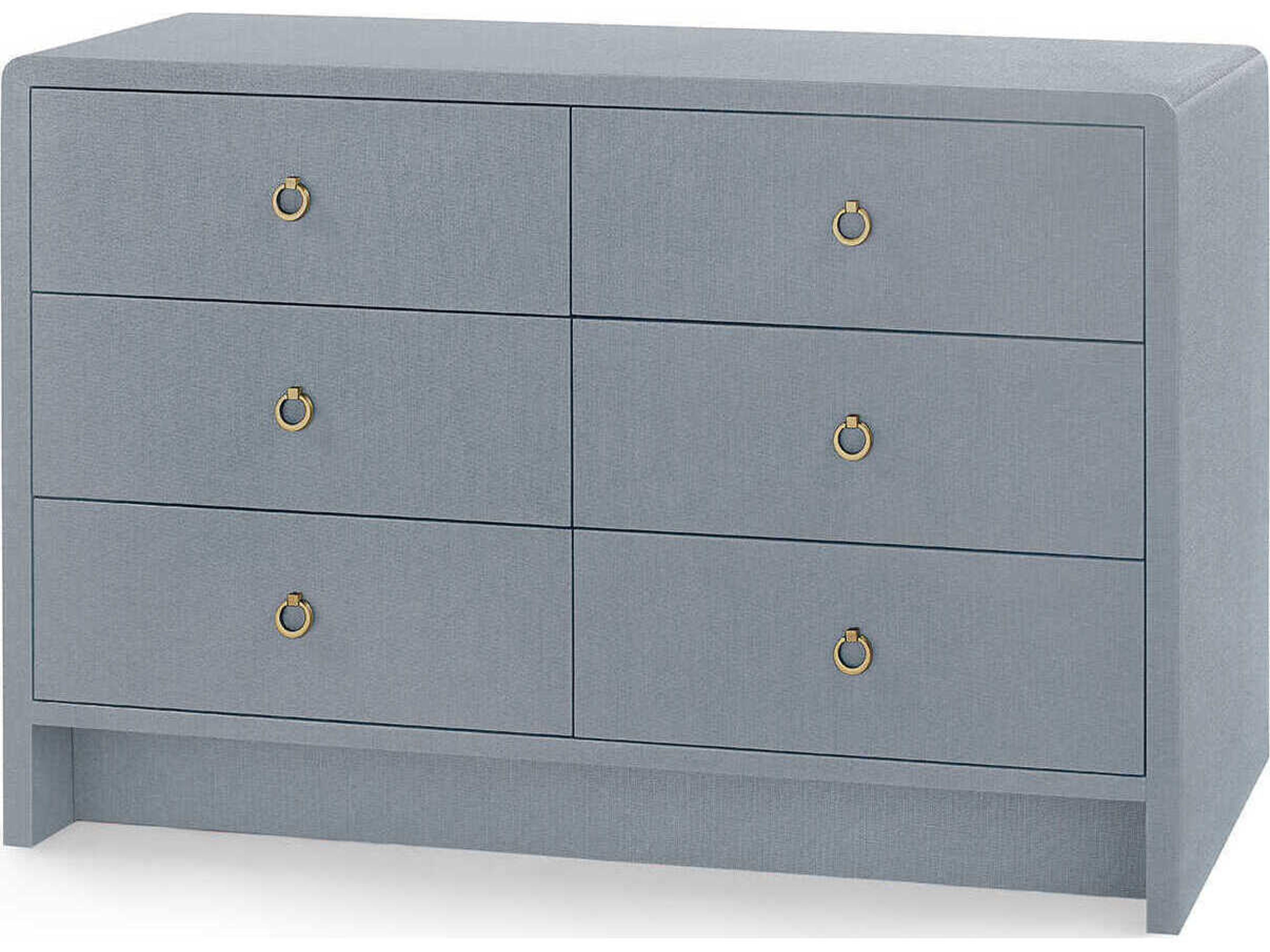 Villa & House Bryant Linen Extra Large 6-Drawers Double Dresser