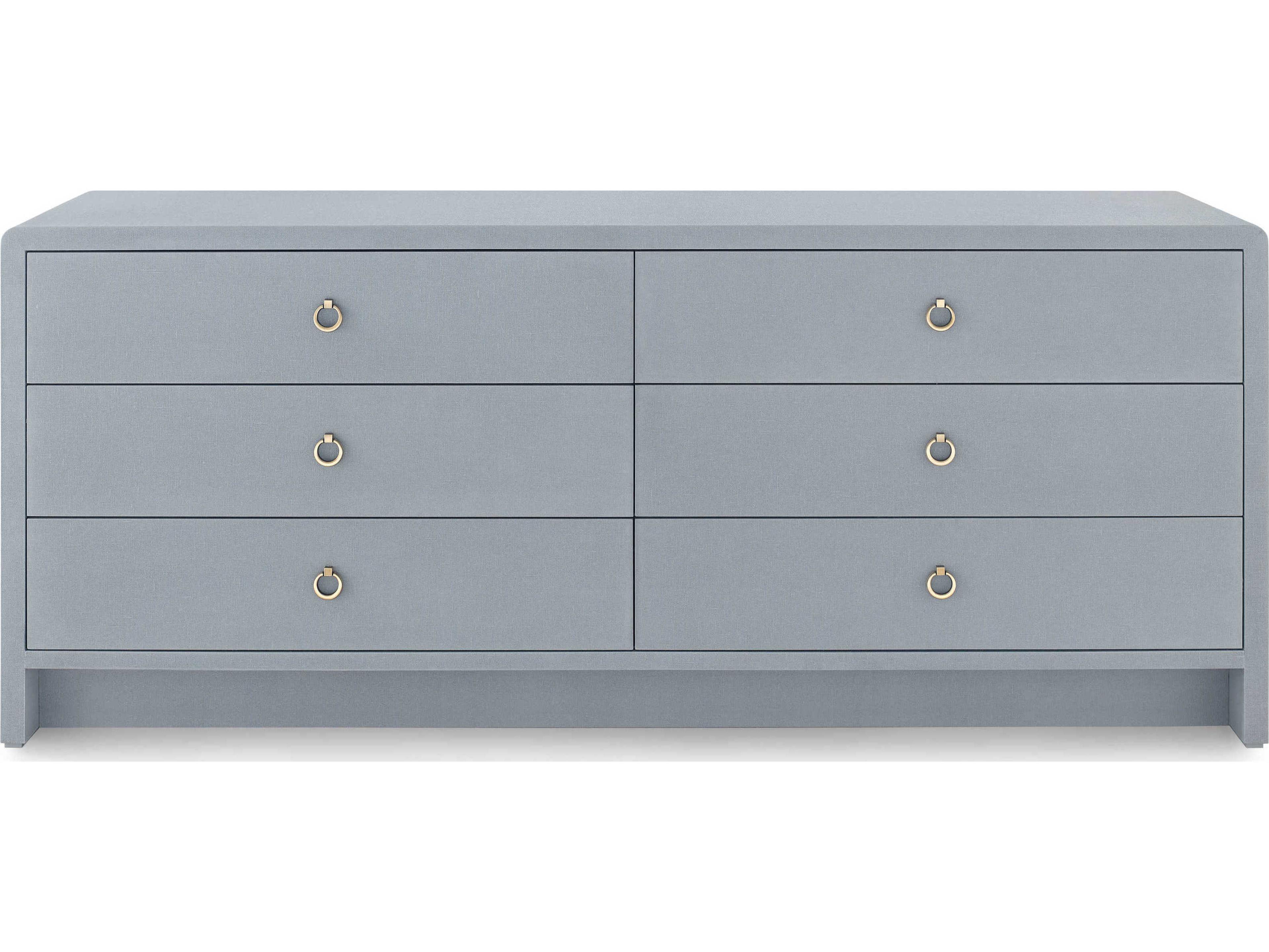 Villa & House Bryant Linen Extra Large 6-Drawers Double Dresser