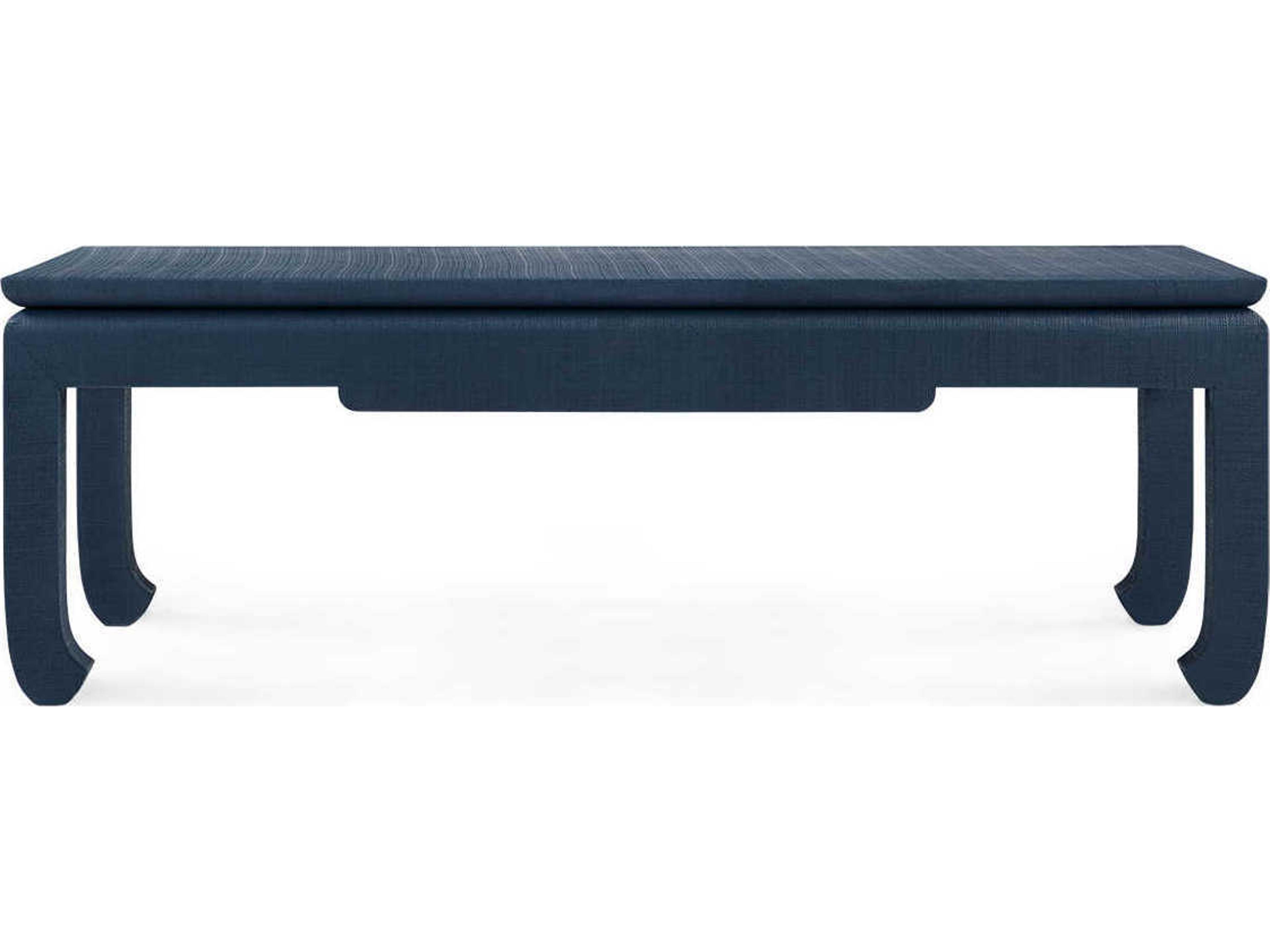 Villa & House Bethany Rectangular Wood Storm Blue Coffee Table