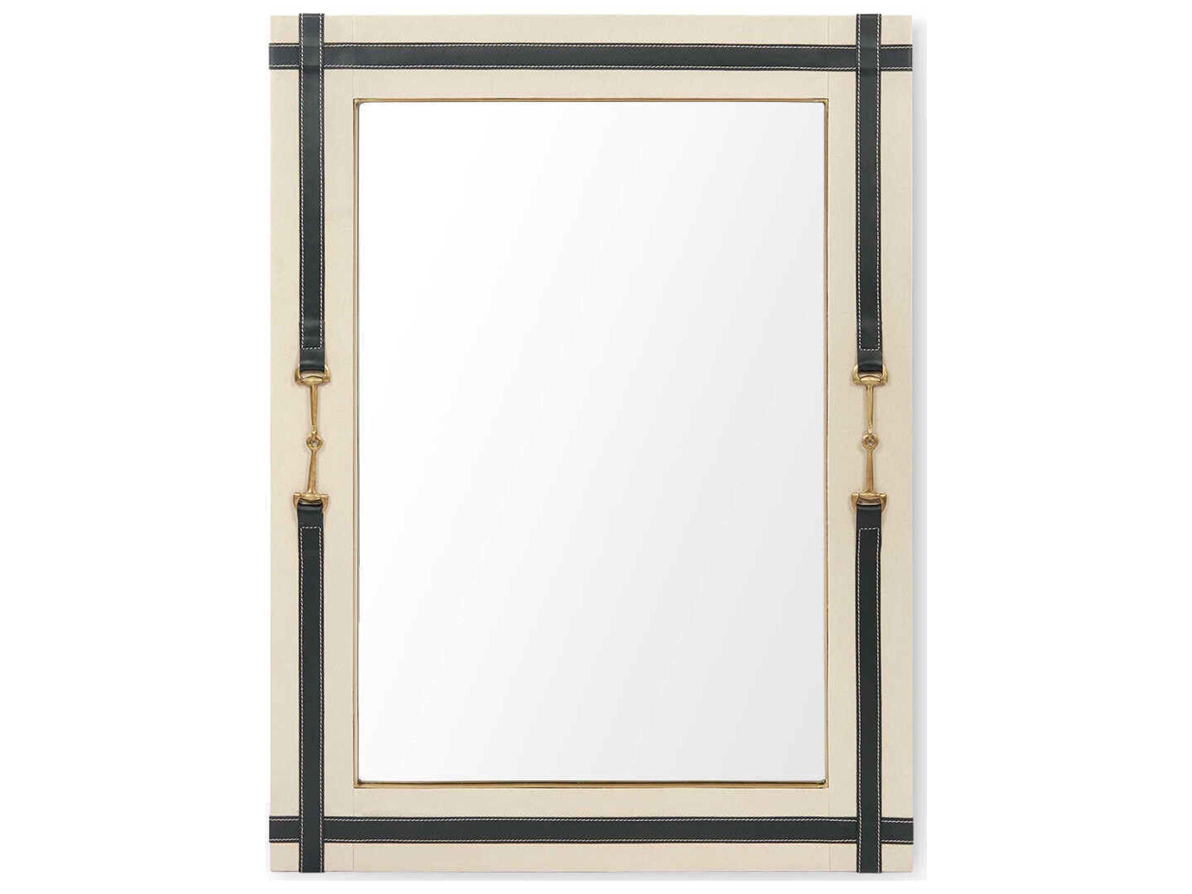 Villa & House Buckley Black Rectangular Wall Mirror