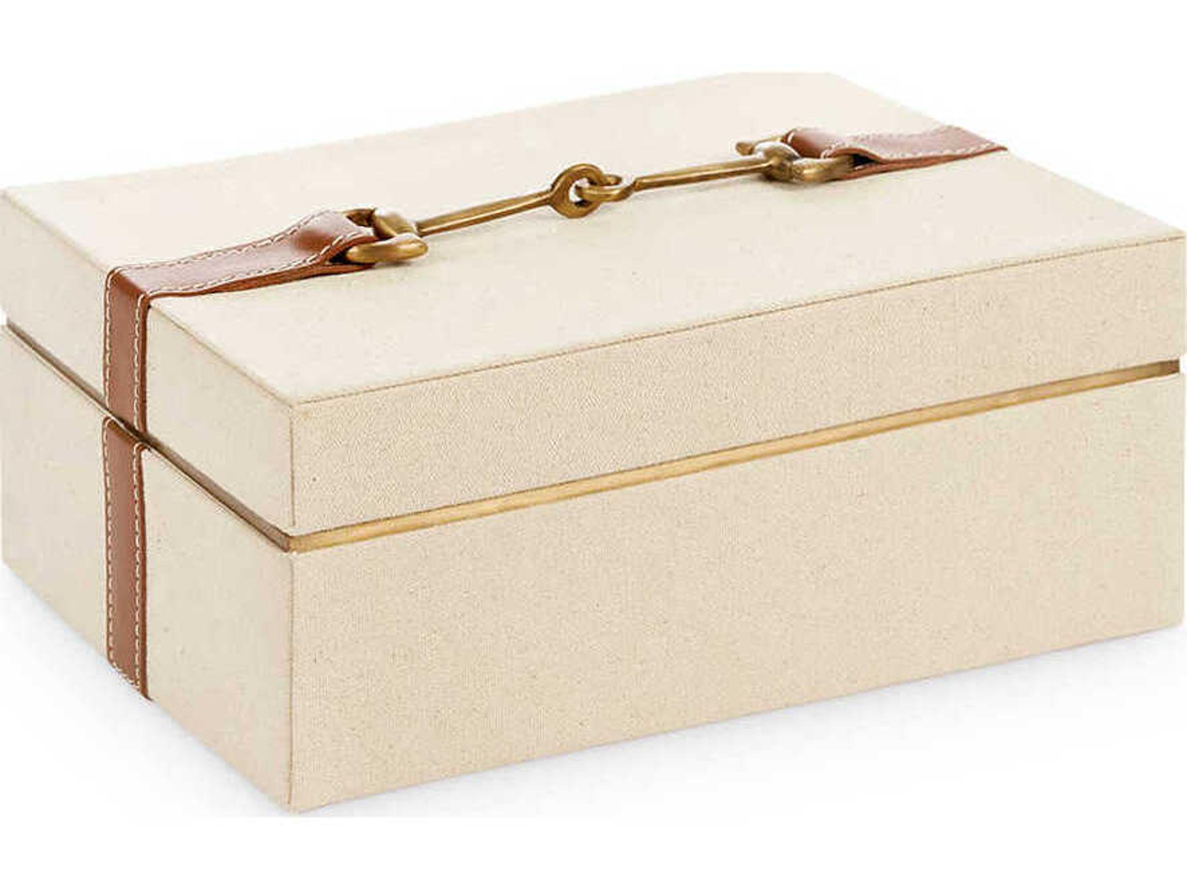 Villa & House Buckley Tan Rectangular Box