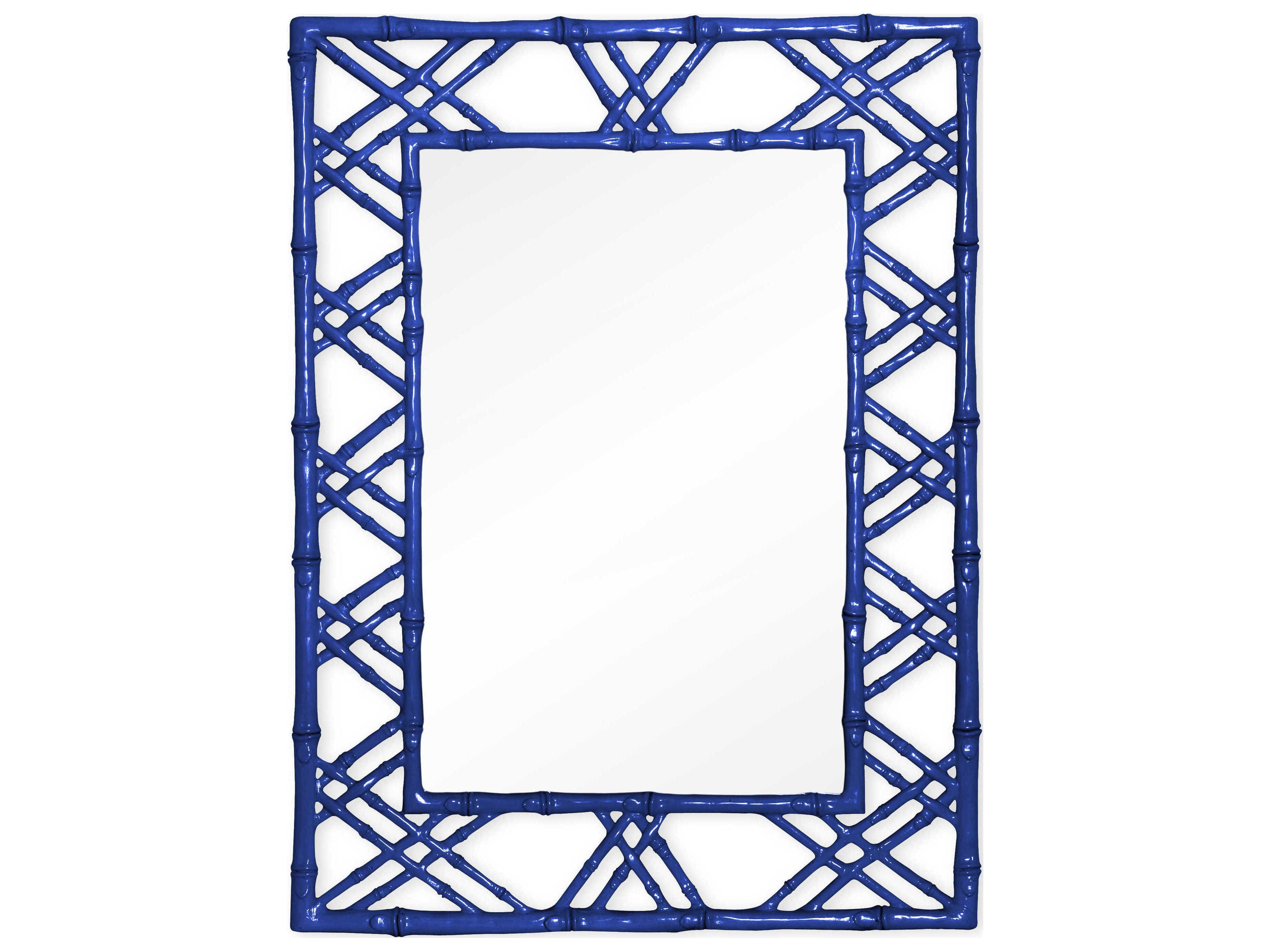 Villa & House Claire Deep Sea Blue Rectangular Wall Mirror