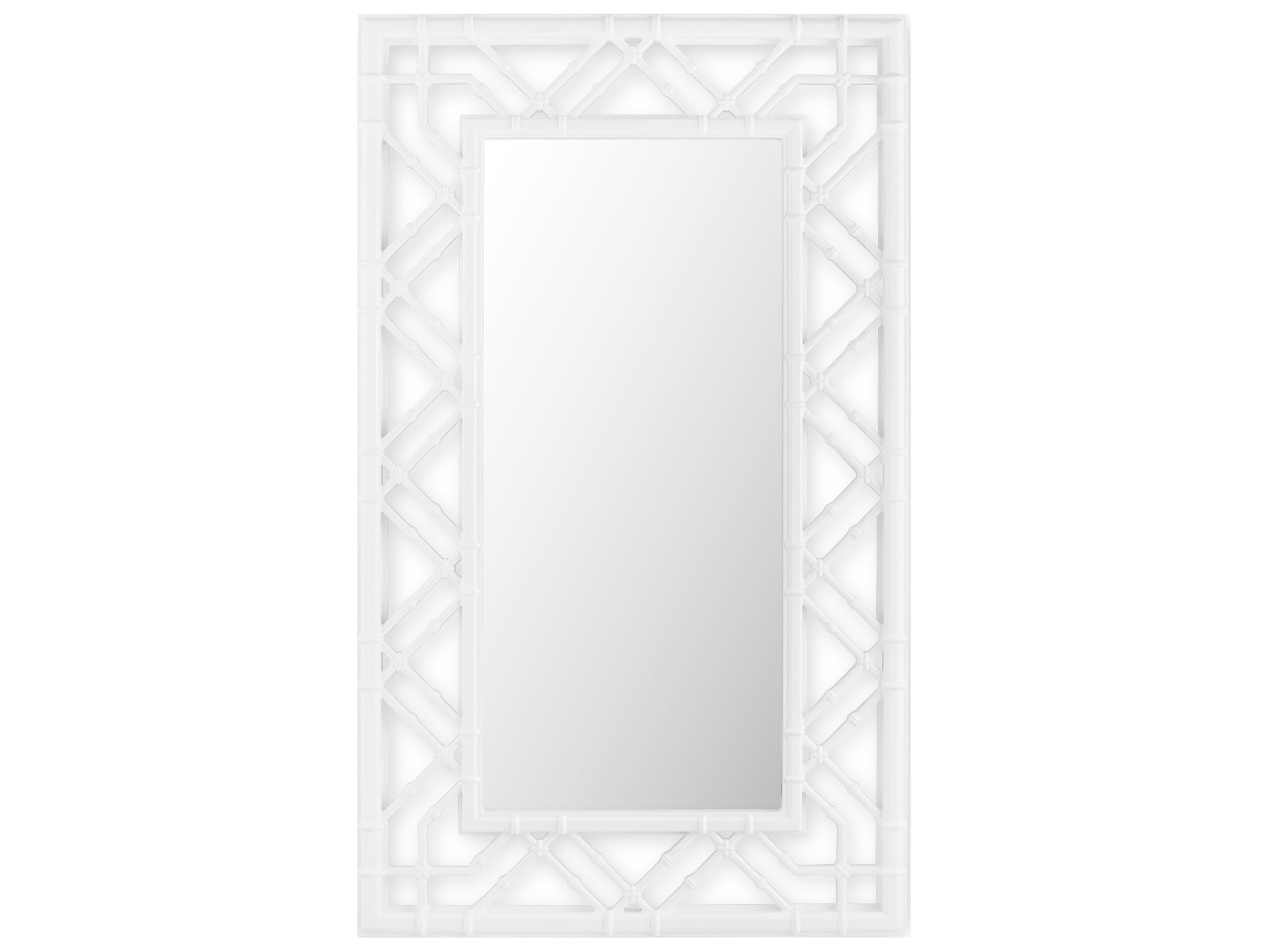 Villa & House Callista Ghost White Wall Mirror Rectangular
