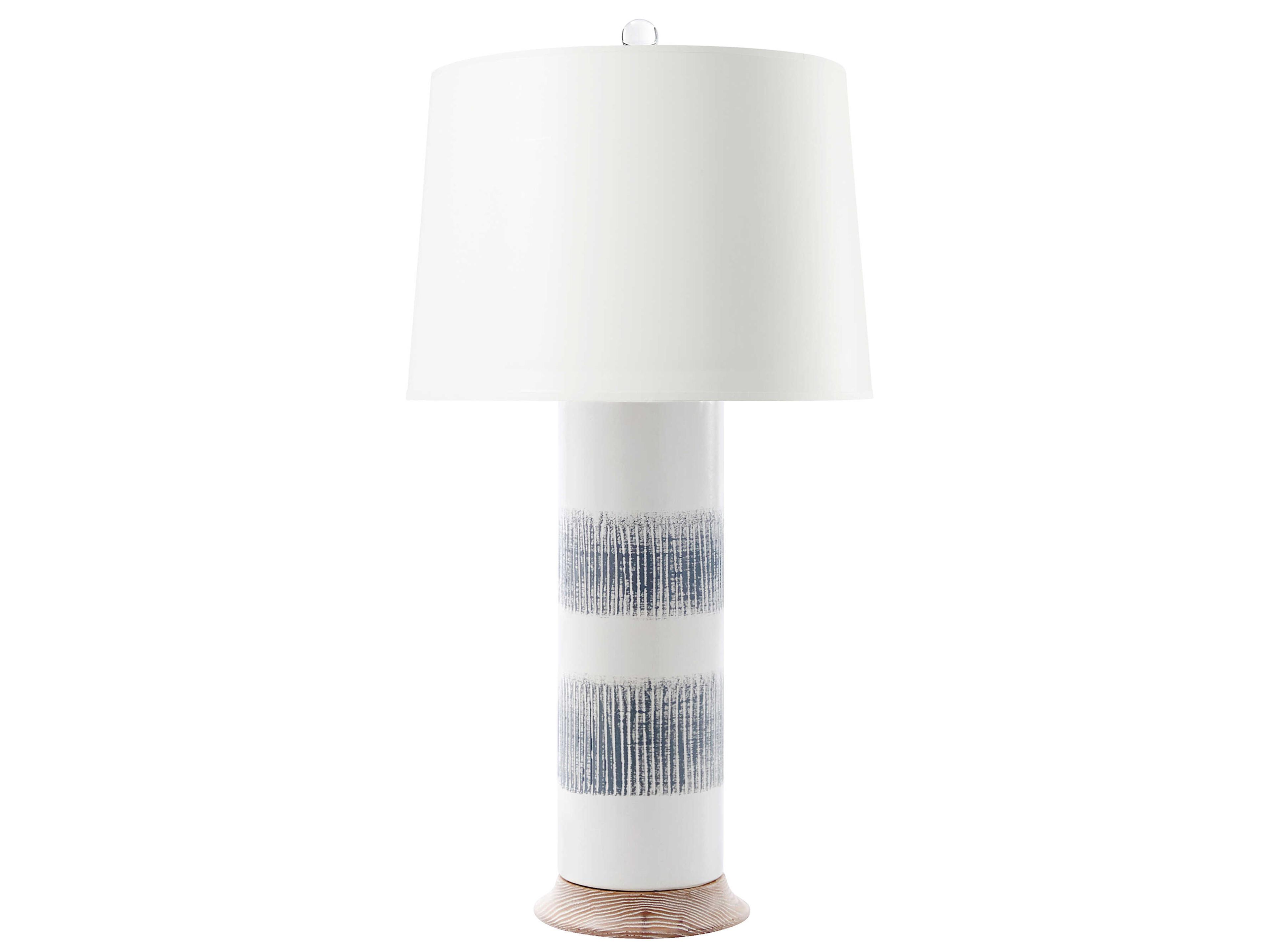 Villa & House Elena Gray / White 1 - Light Buffet Lamp Base (Lamp Only)