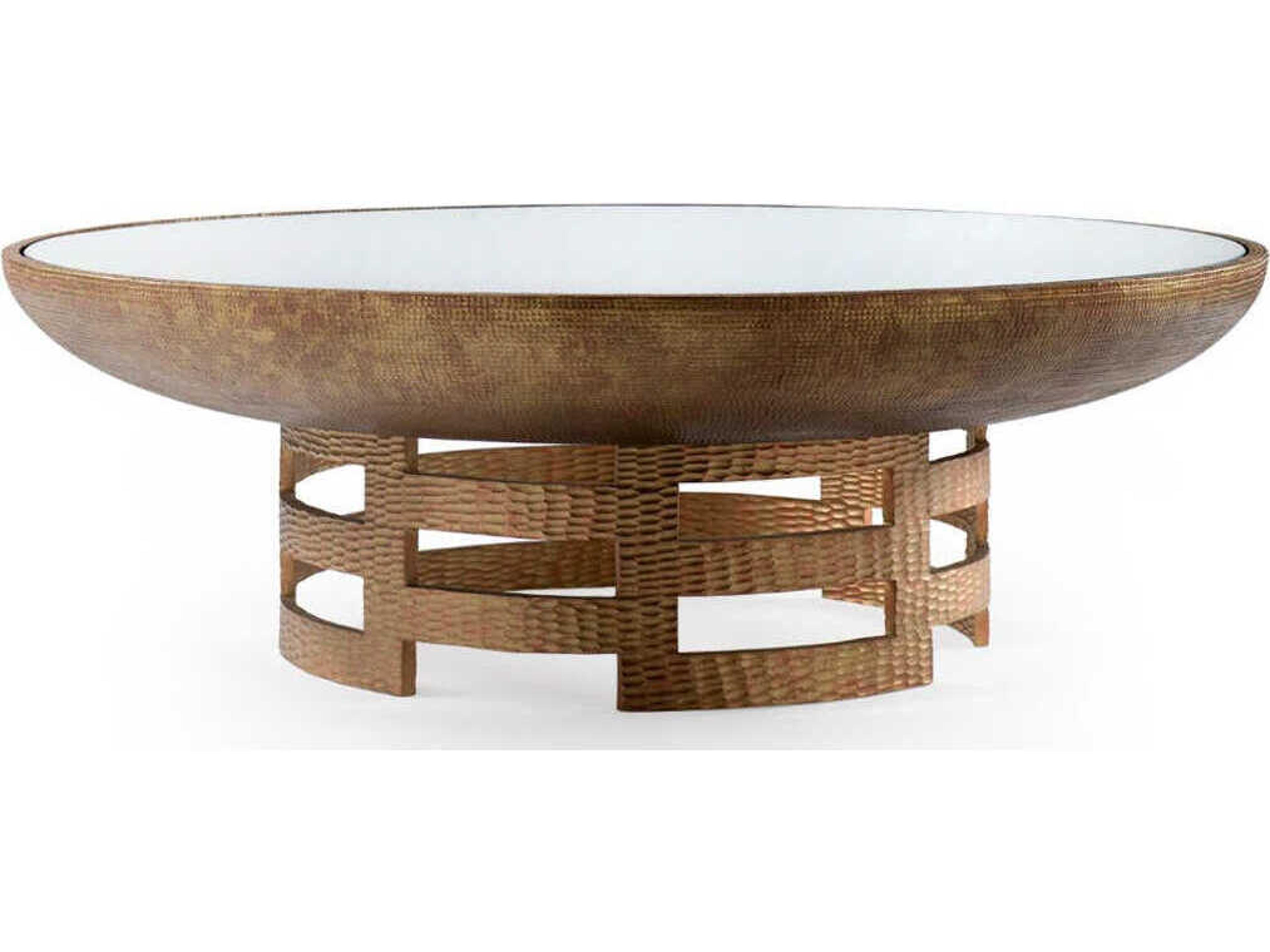 Villa & House Ella Round Glass Coffee Table