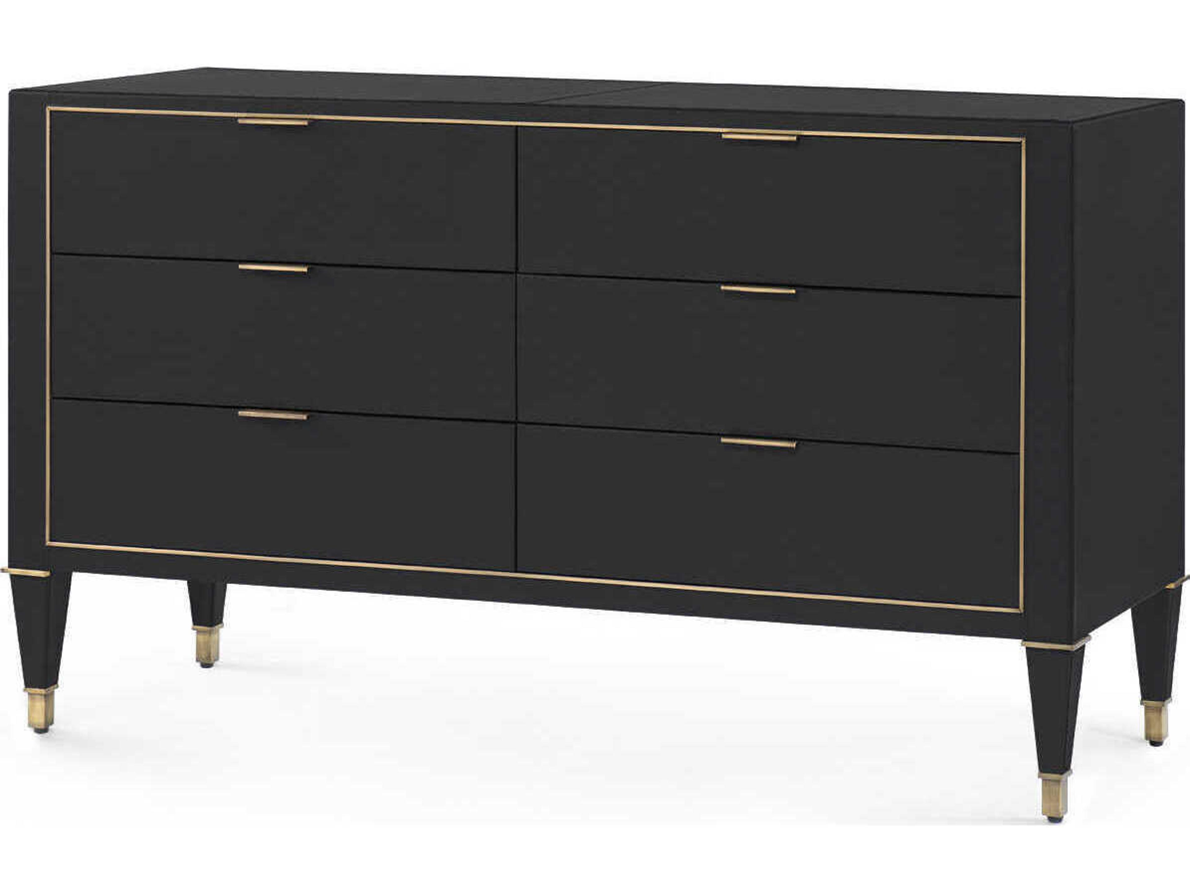Villa & House Hunter Extra Large 6-Drawers Gold Double Dresser