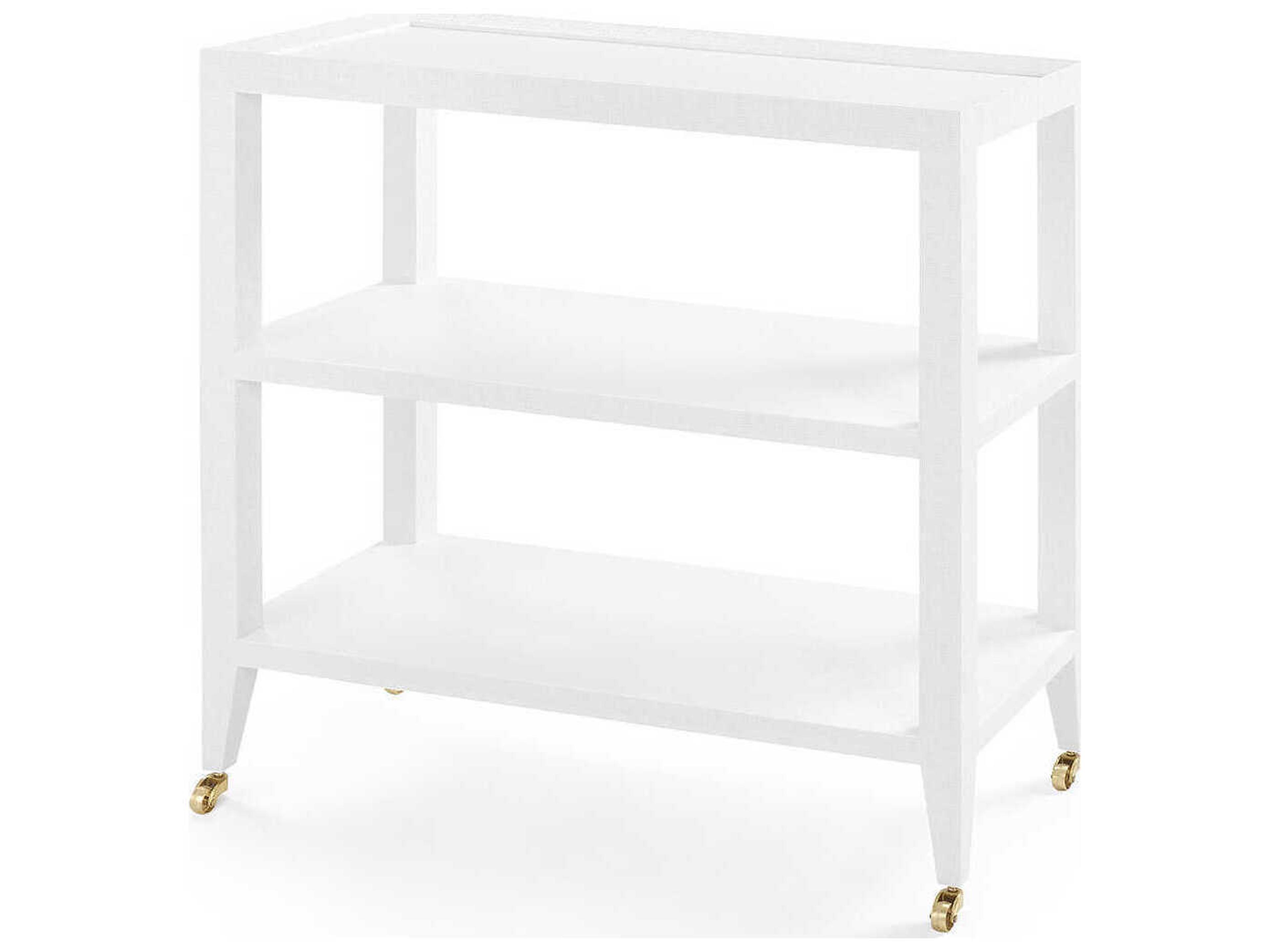 Villa & House Rectangular Wood Chiffon White Console Table