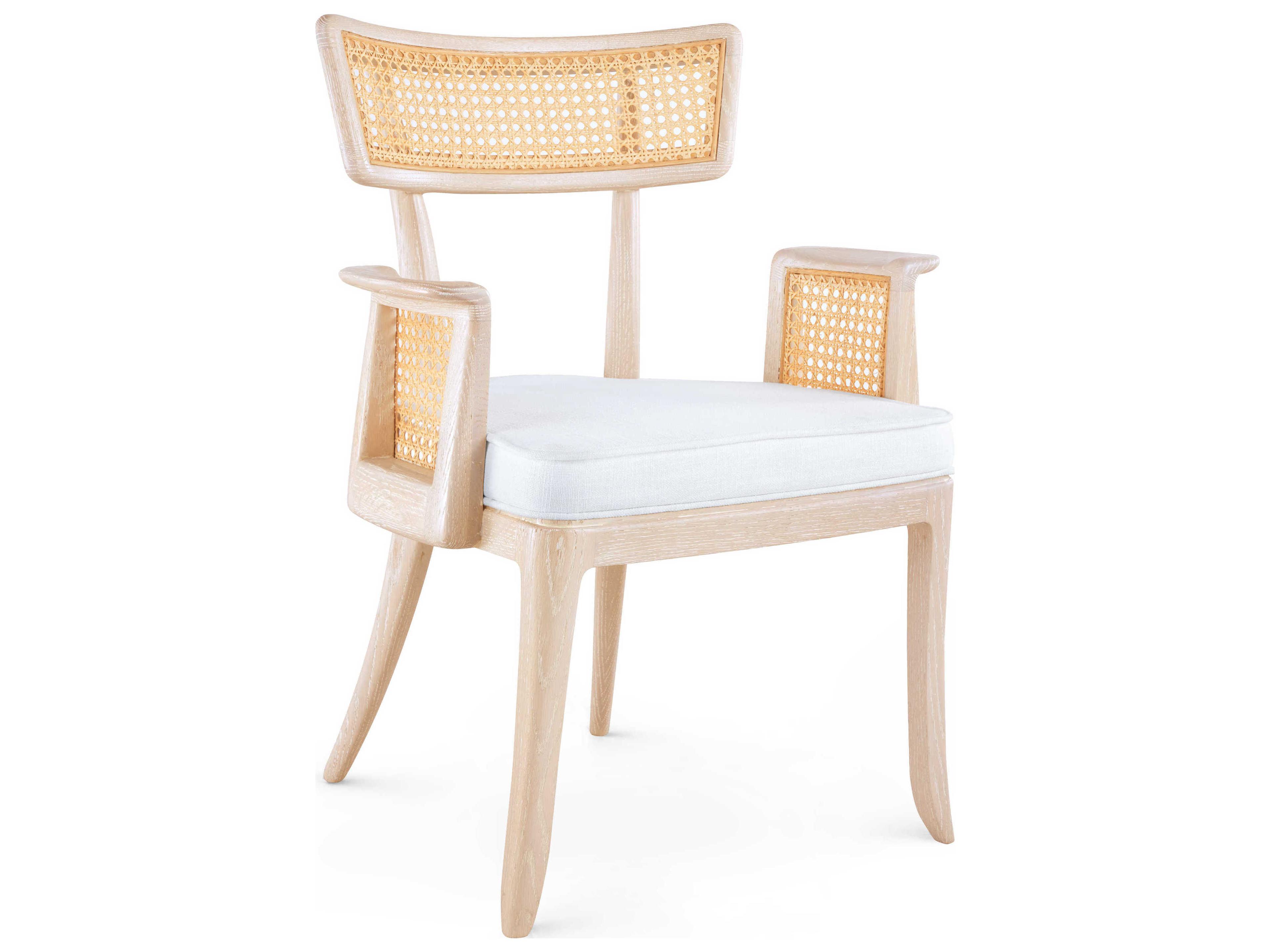 Villa & House Brown Upholstered Arm Dining Chair