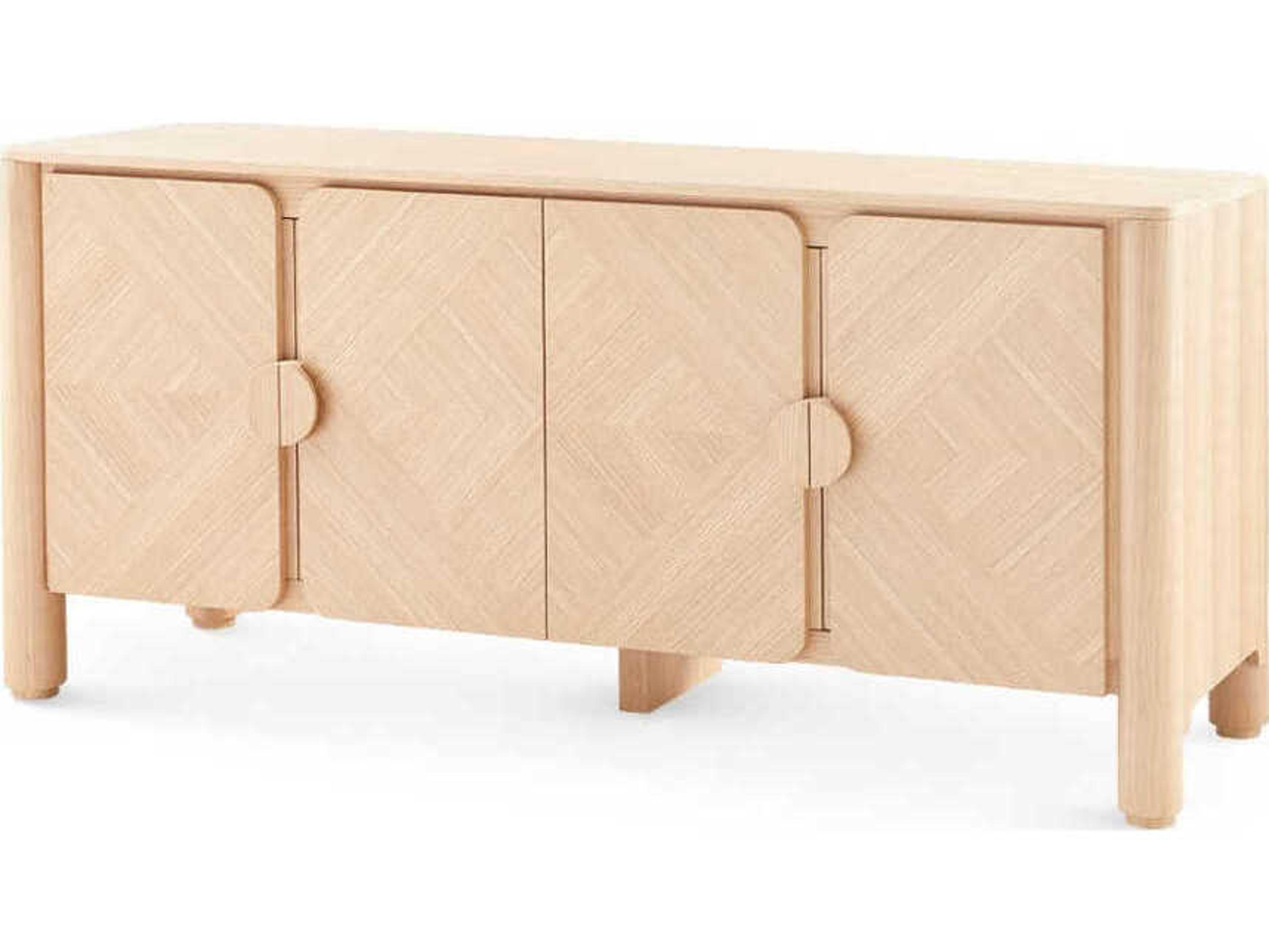 Villa & House Nolan 76" Oak Wood Pristine Media Console