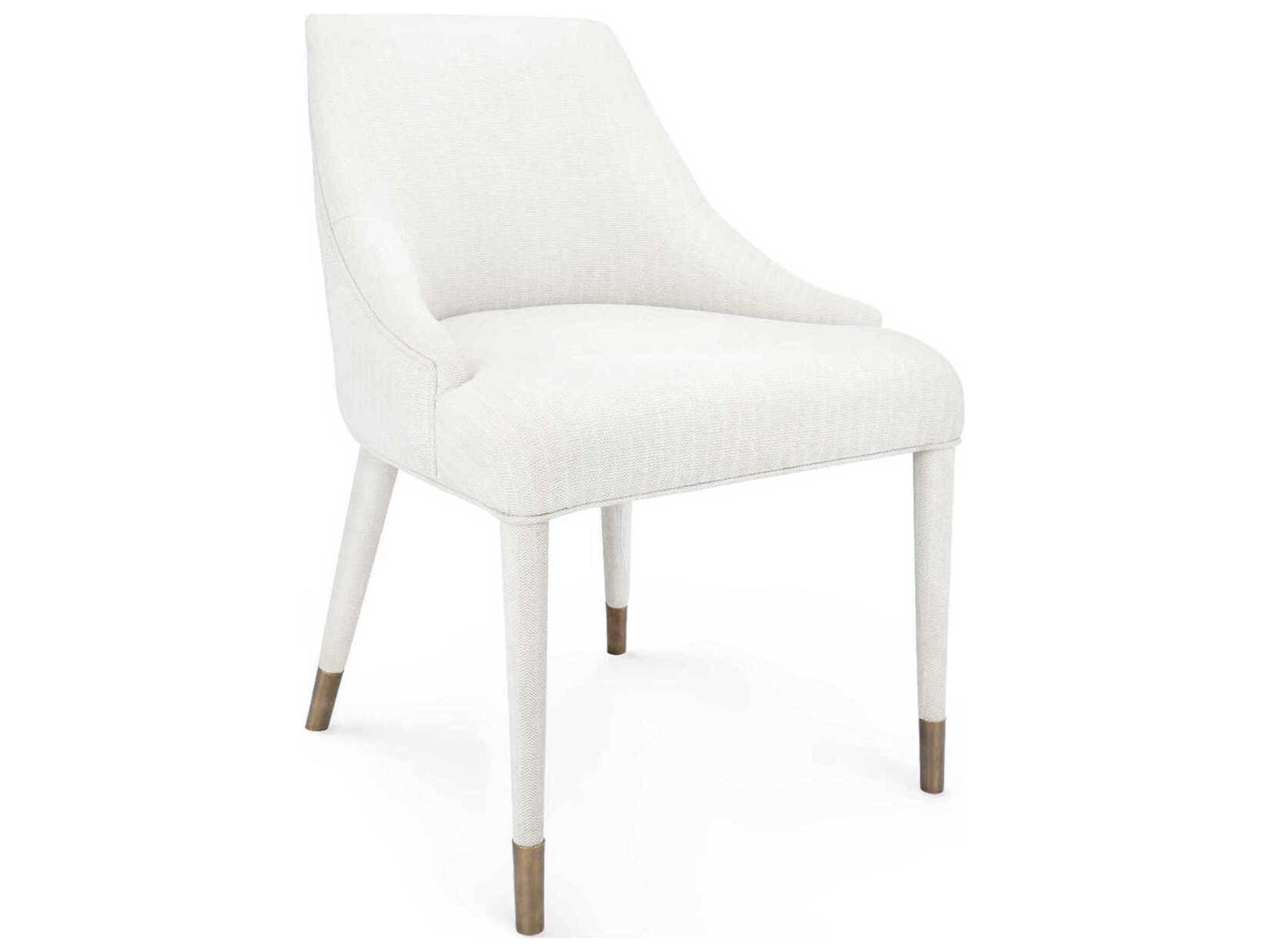 Villa & House White Upholstered Side Dining Chair