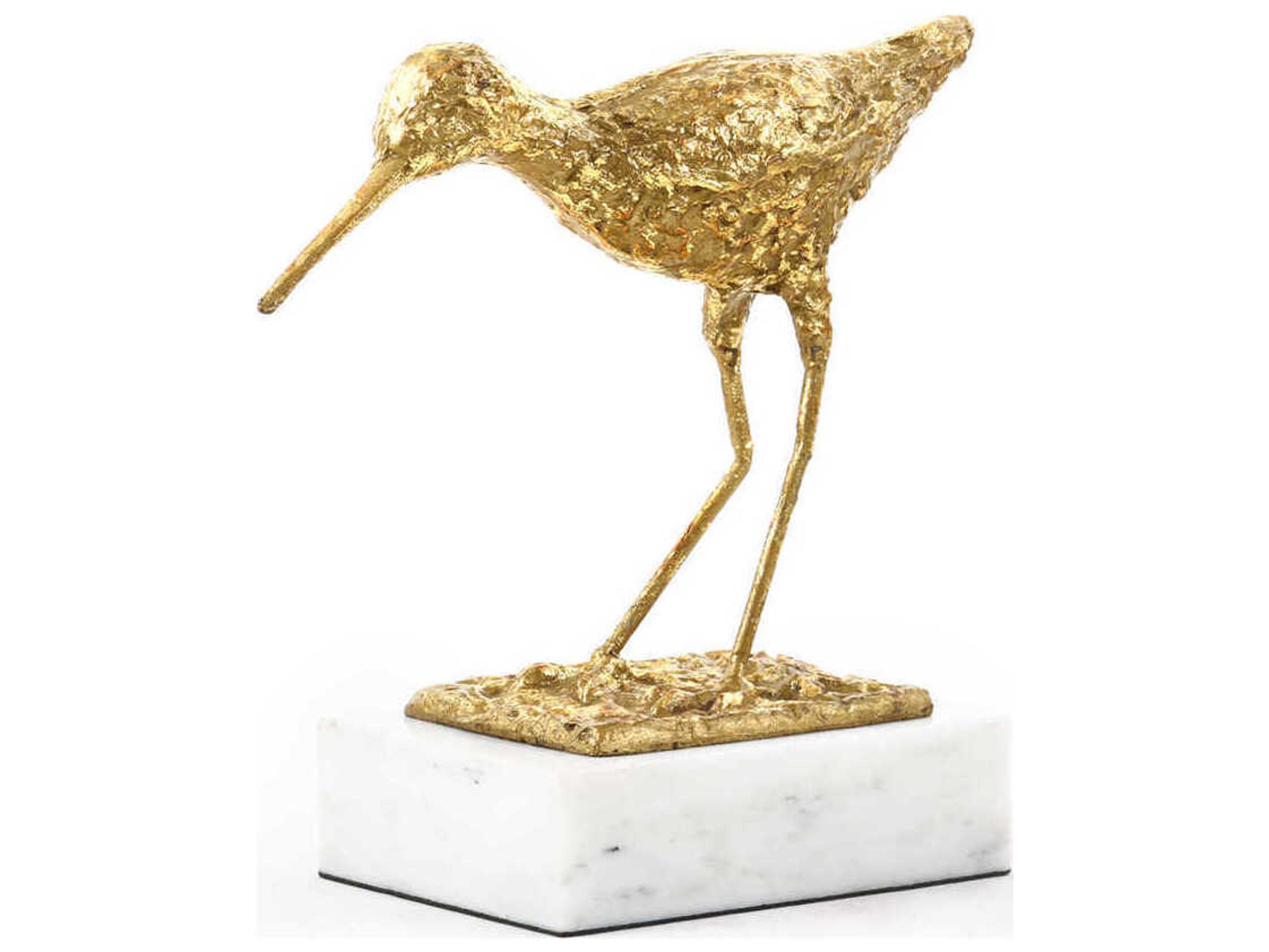 Villa & House Piper Gold Leaf Sculpture
