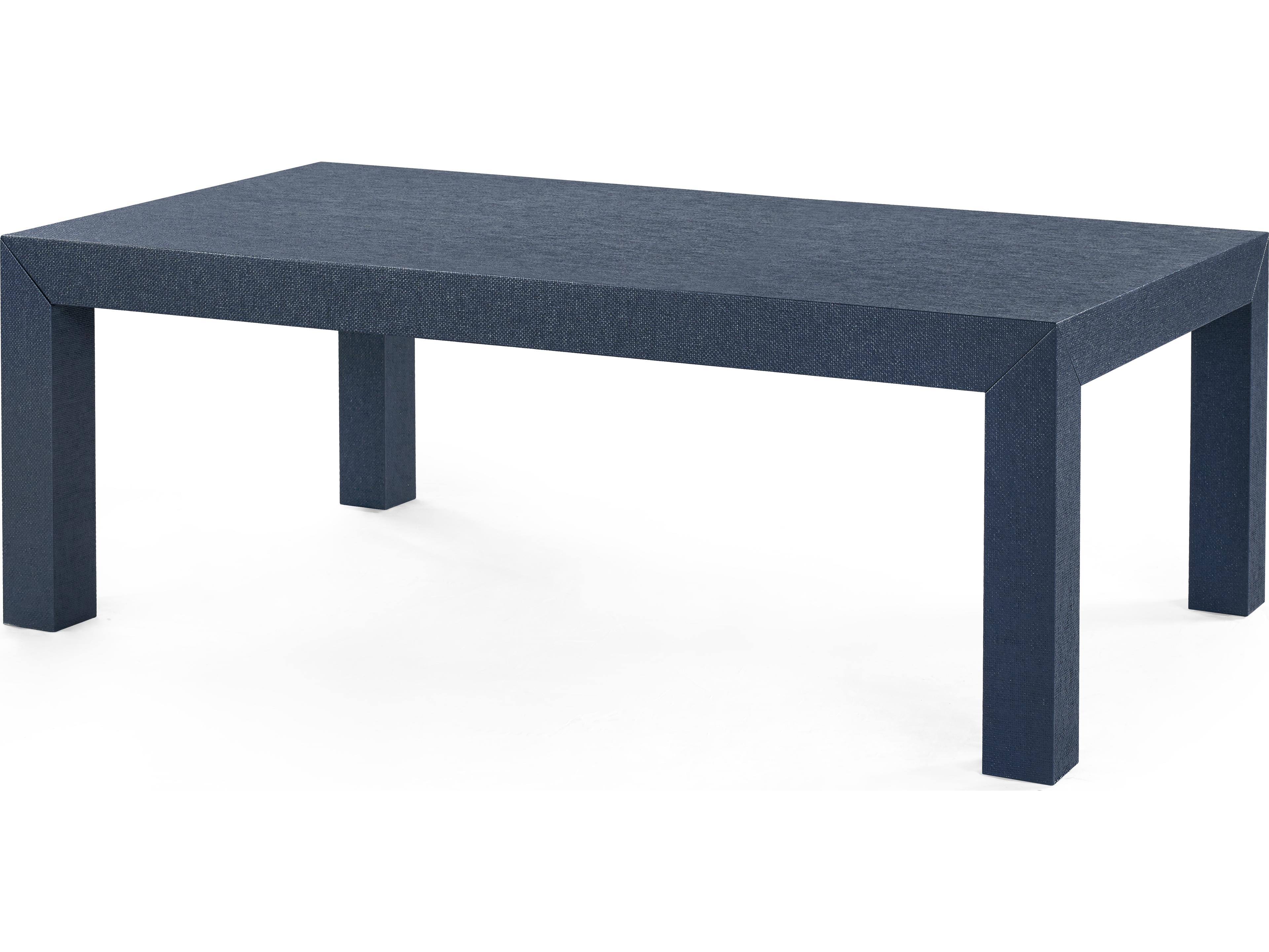 Rectangular Wood Deep Navy Coffee Table