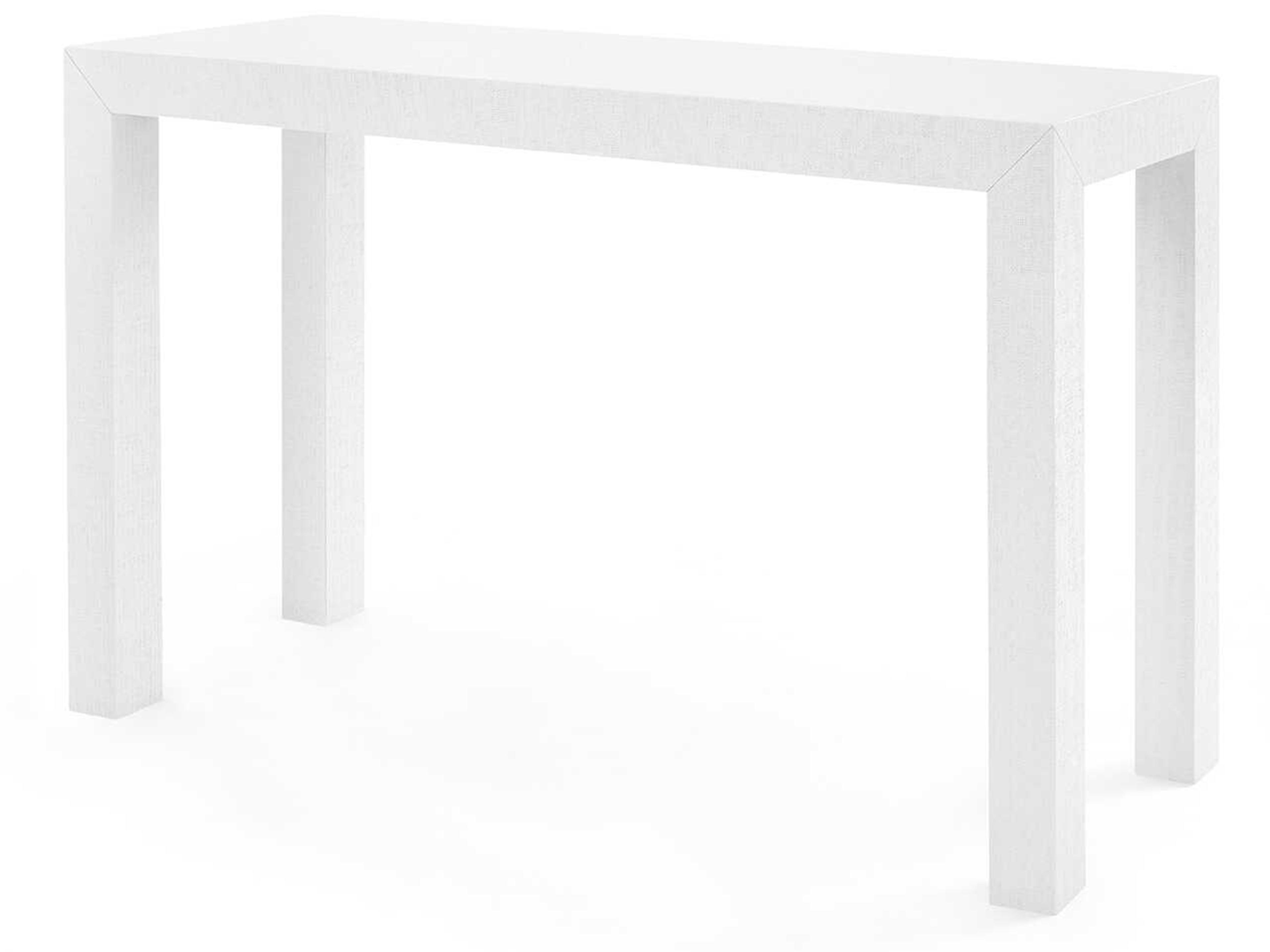 Villa & House Rectangular Wood Chiffon White Console Table
